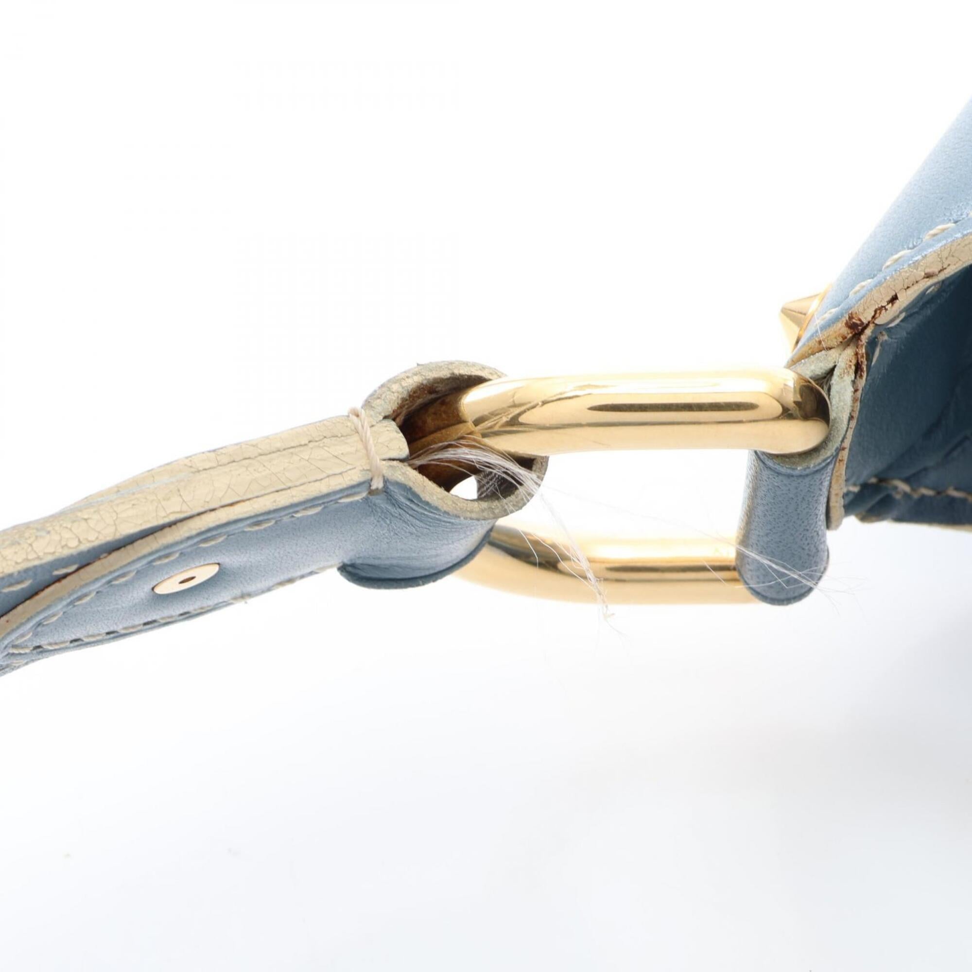 Louis Vuitton Blue Suhali Leather Handbag Shoulder Bag (Pre-Owned)