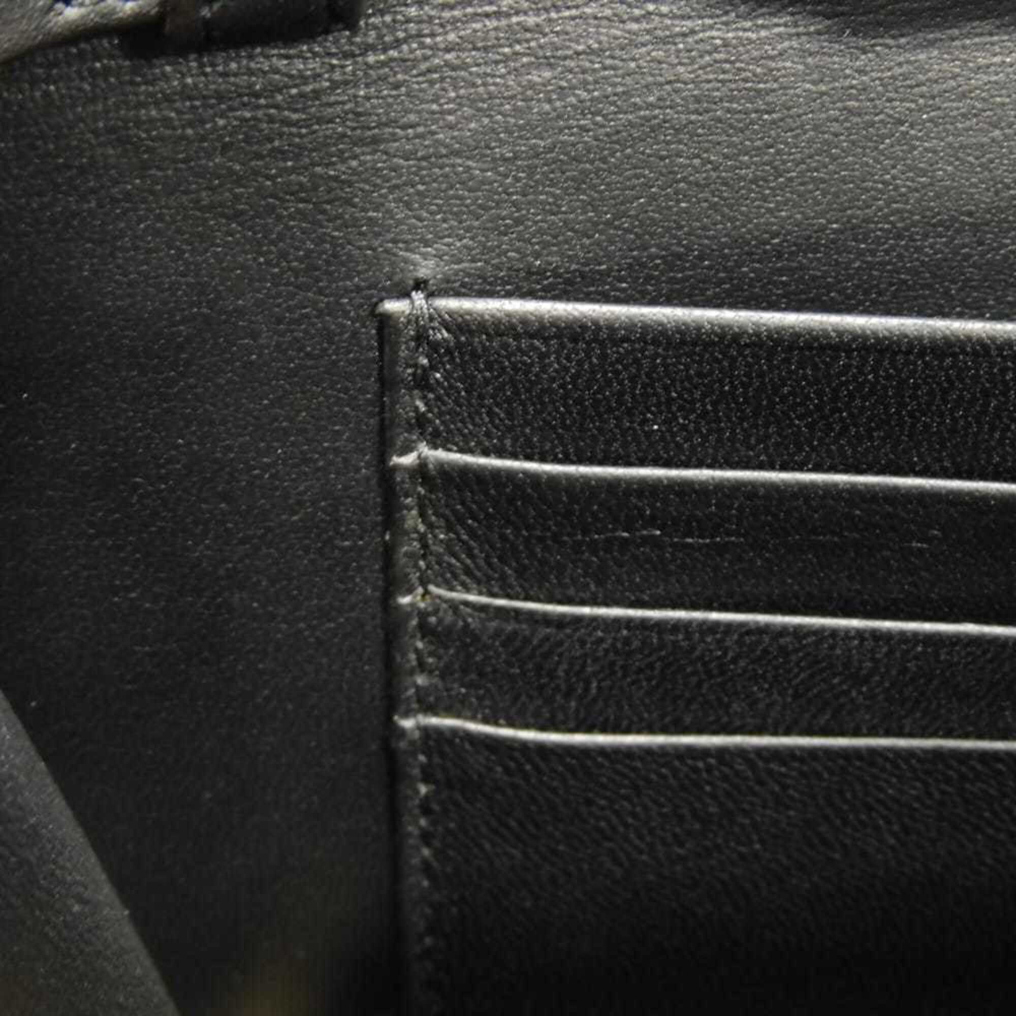 Celine Black White Leather Clutch Bag Shoulder Bag (Pre-Owned)