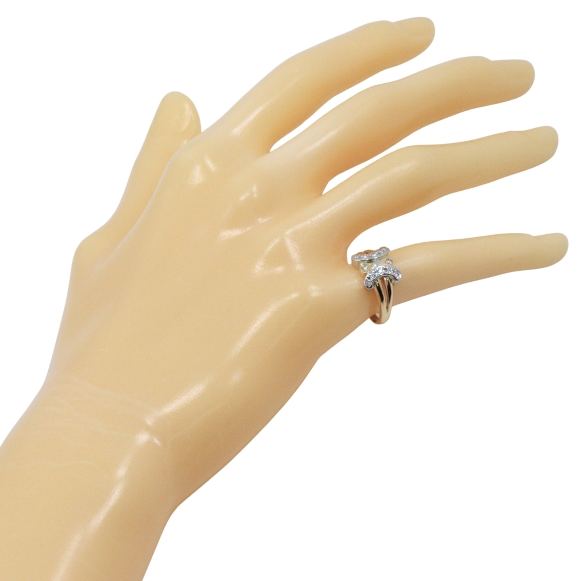 Celine Yellow Gold (18K) Platinum 900 Band Ring (Pre-Owned)