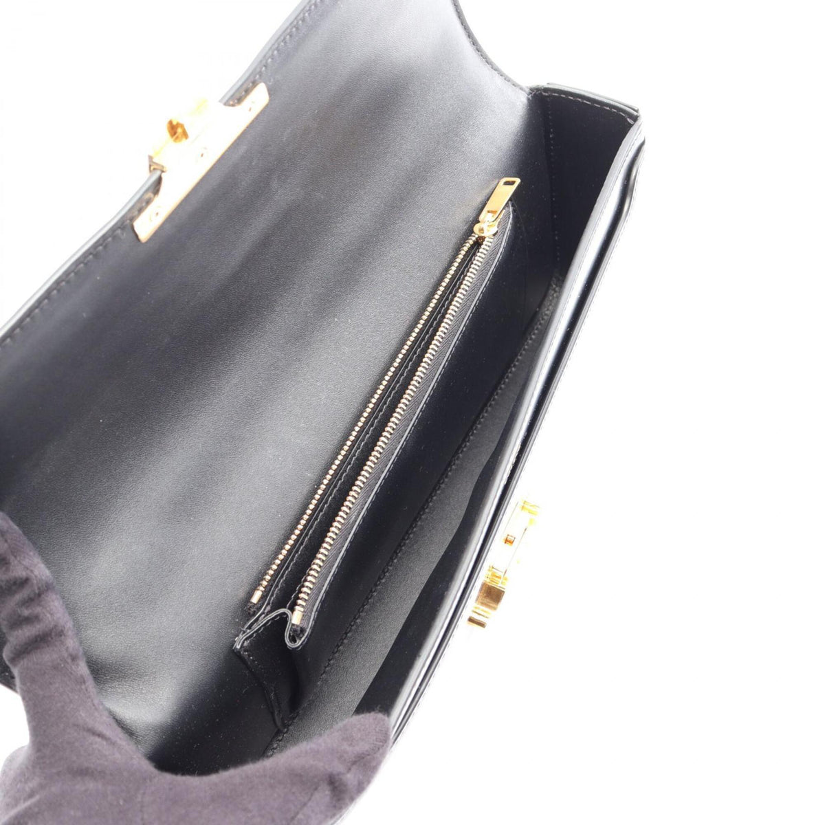 Celine Black Leather Handbag Shoulder Bag (Pre-Owned)
