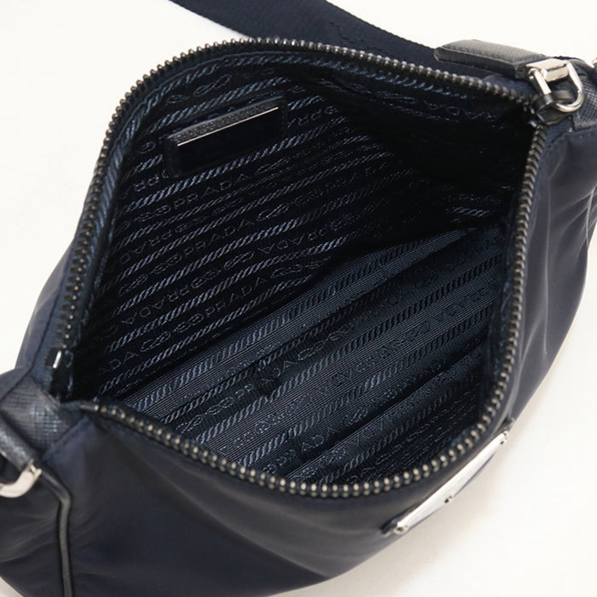 Prada Navy Nylon Shoulder Bag (Pre-Owned)