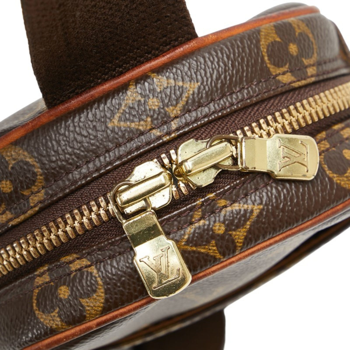 Louis Vuitton Monogram Brown Pvc Leather Sling Bag (Pre-Owned)