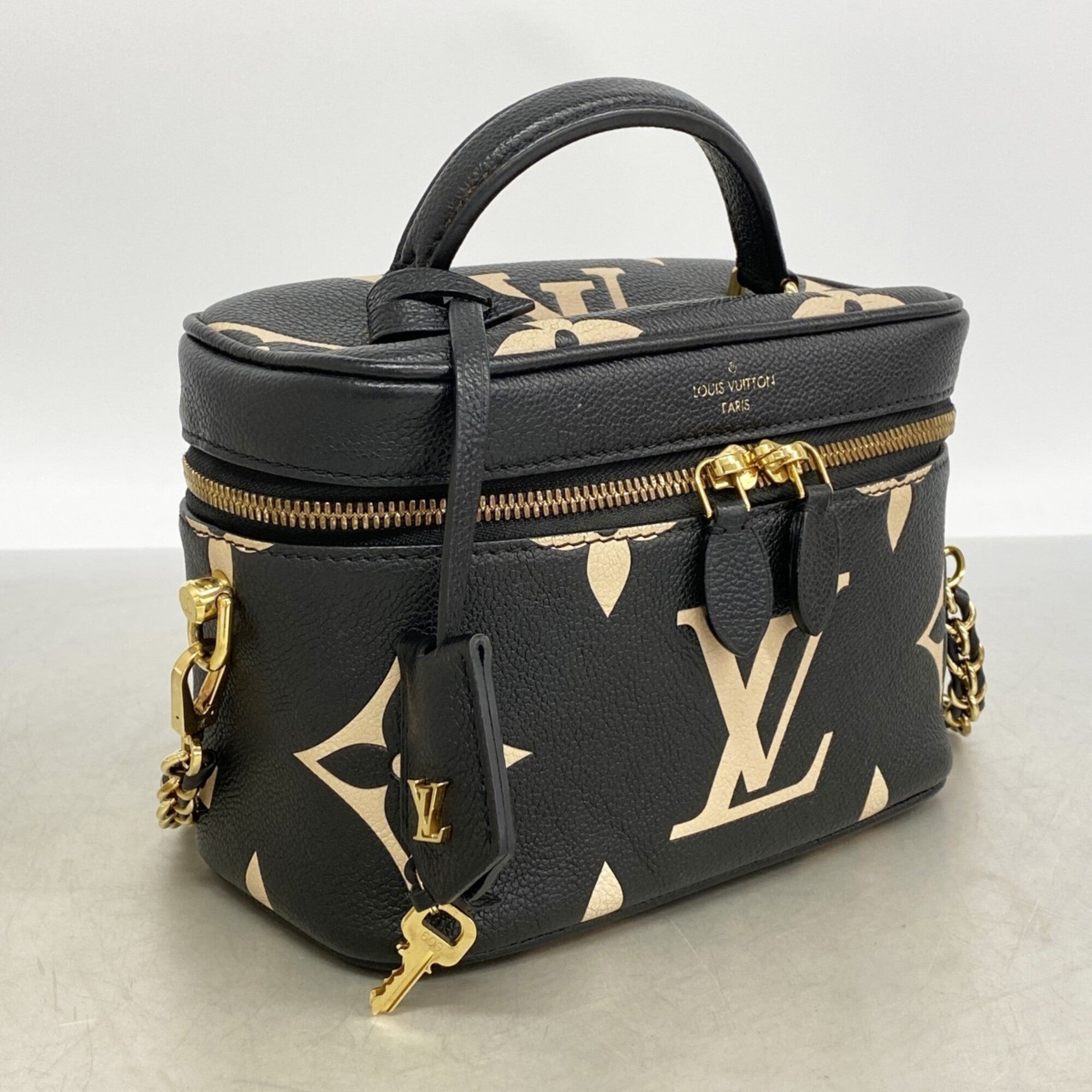 Louis Vuitton Beige Black Vanity Bag (Pre-Owned)