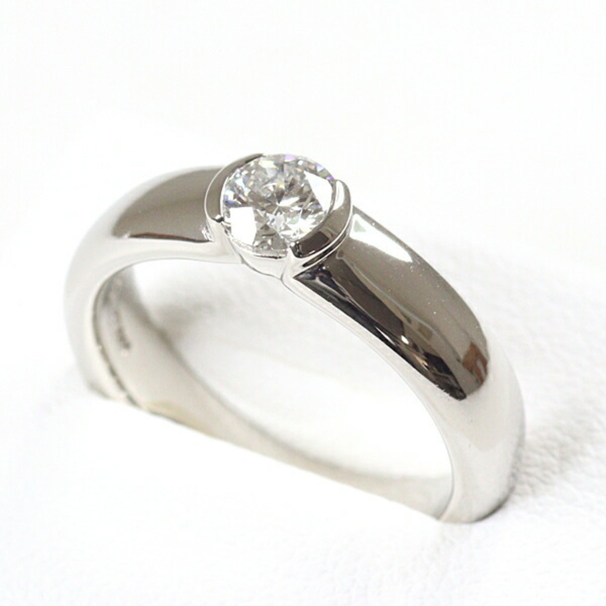 Tiffany Platinum Platinum 950 Band Ring (Pre-Owned)