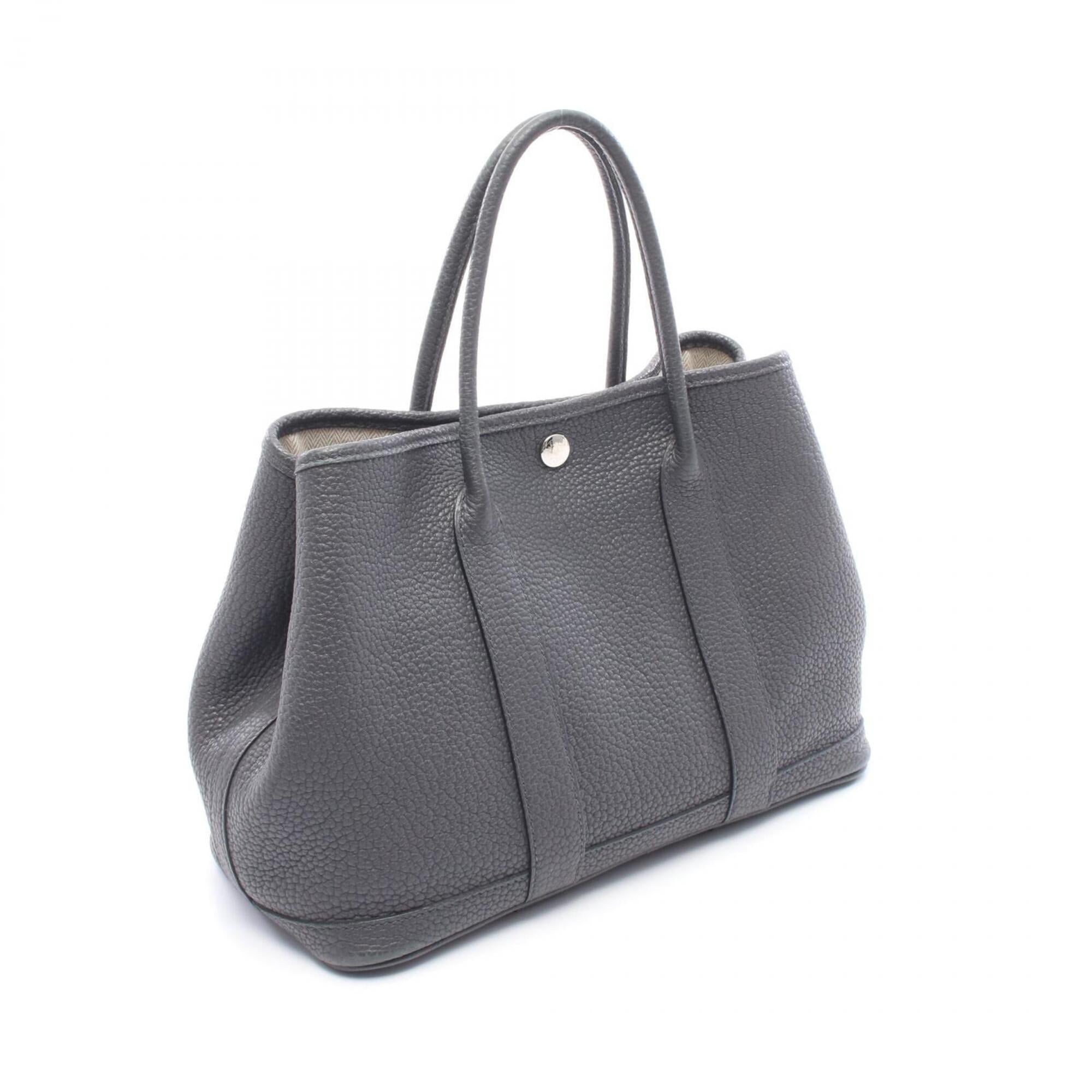 Hermes Gray Negonda Leather Leather Handbag Tote Bag (Pre-Owned)