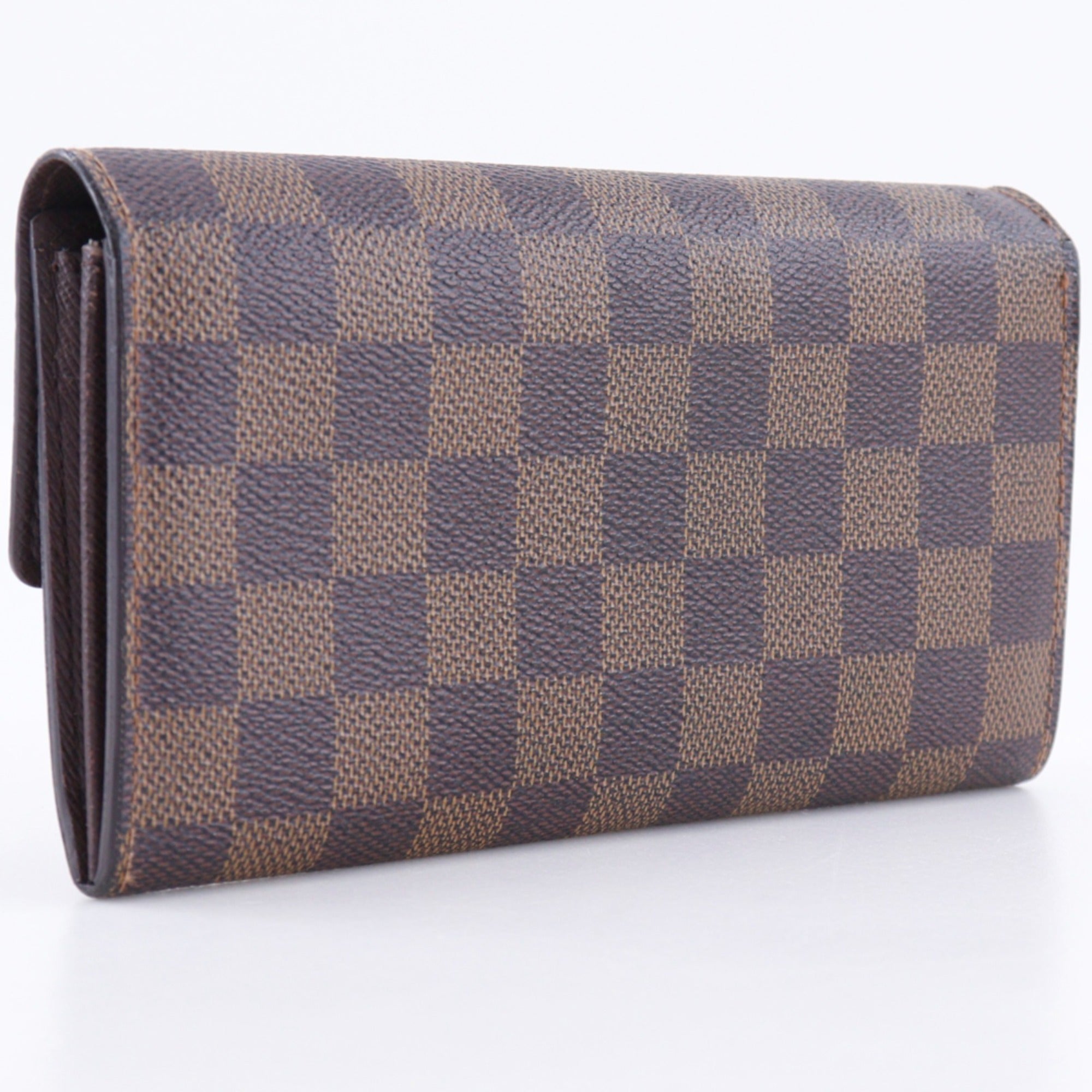 Louis Vuitton Brown Damier Canvas Long Wallet (Bi-Fold) (Pre-Owned)