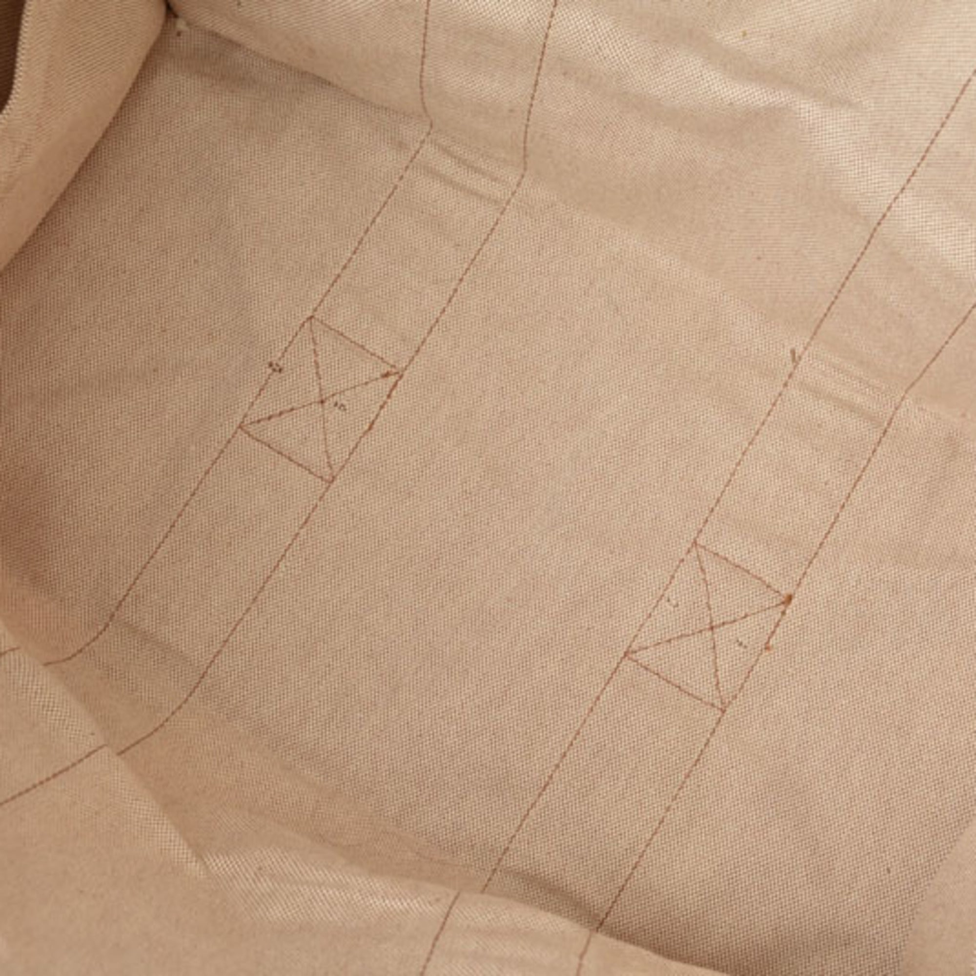 Hermes Beige Canvas Handbag Tote Bag (Pre-Owned)