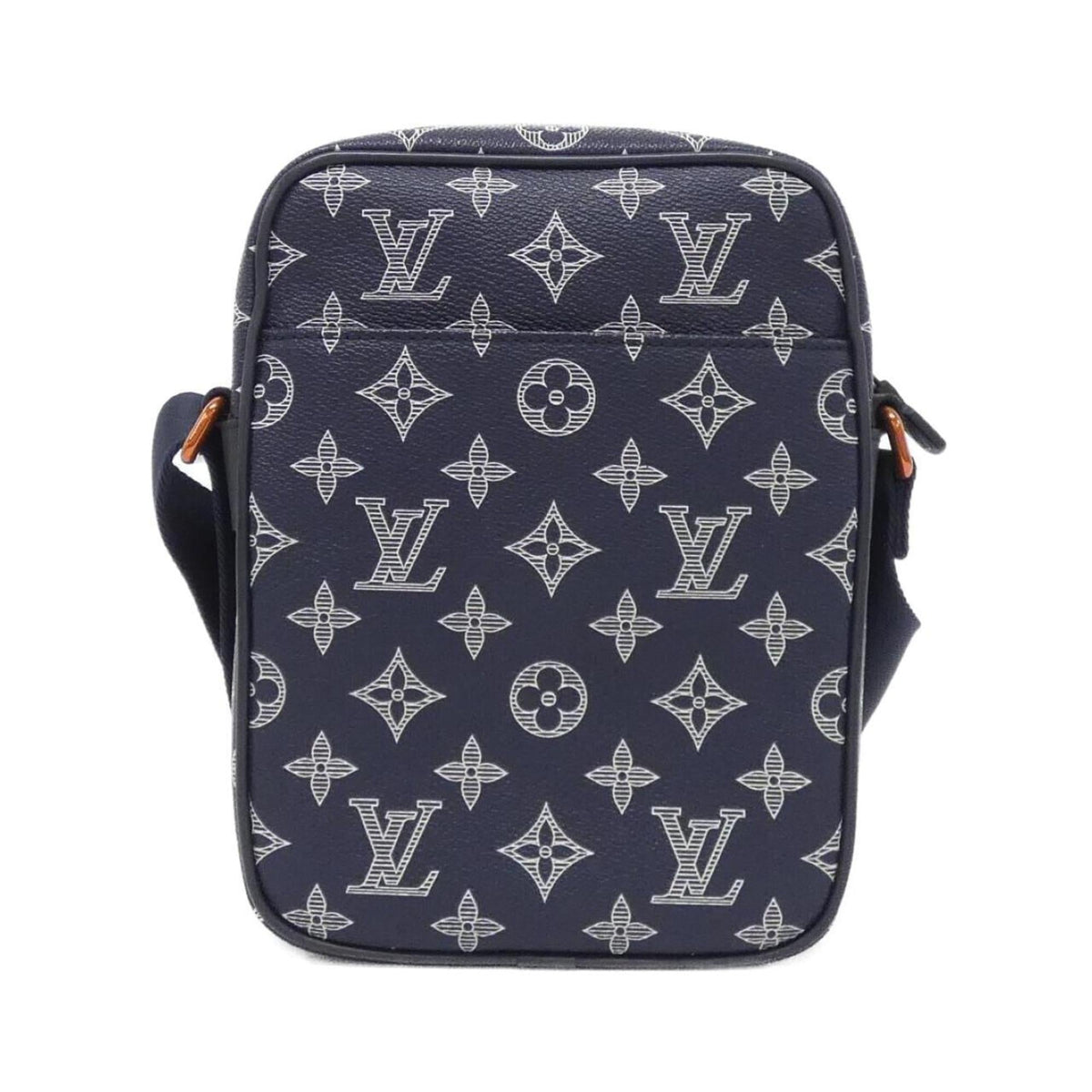 Louis Vuitton Blue Coated Canvas Shoulder Bag (Pre-Owned)