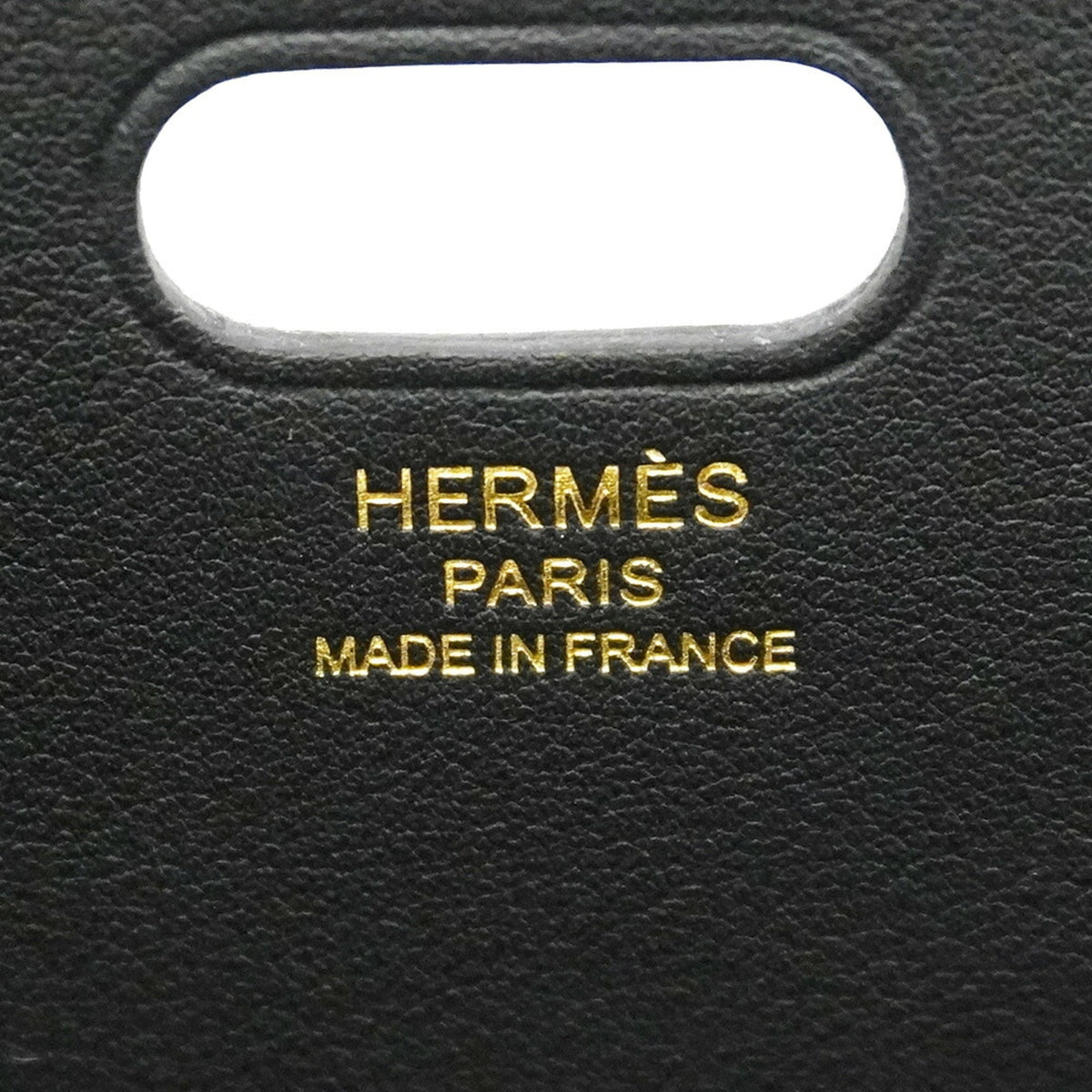 Hermes Black Swift Leather Shoulder Bag (Pre-Owned)