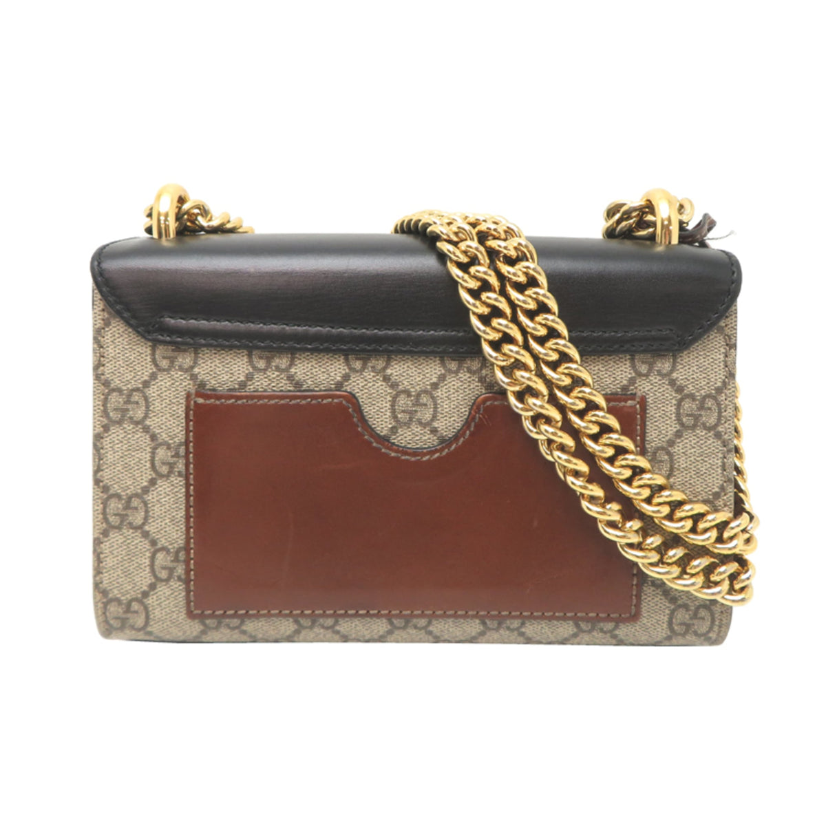 Gucci Beige Brown Pvc Leather Shoulder Bag (Pre-Owned)