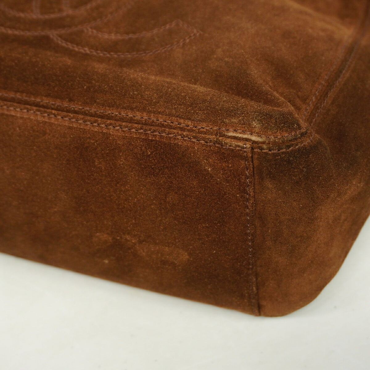 Chanel Brown Suede Tote Bag (Pre-Owned)