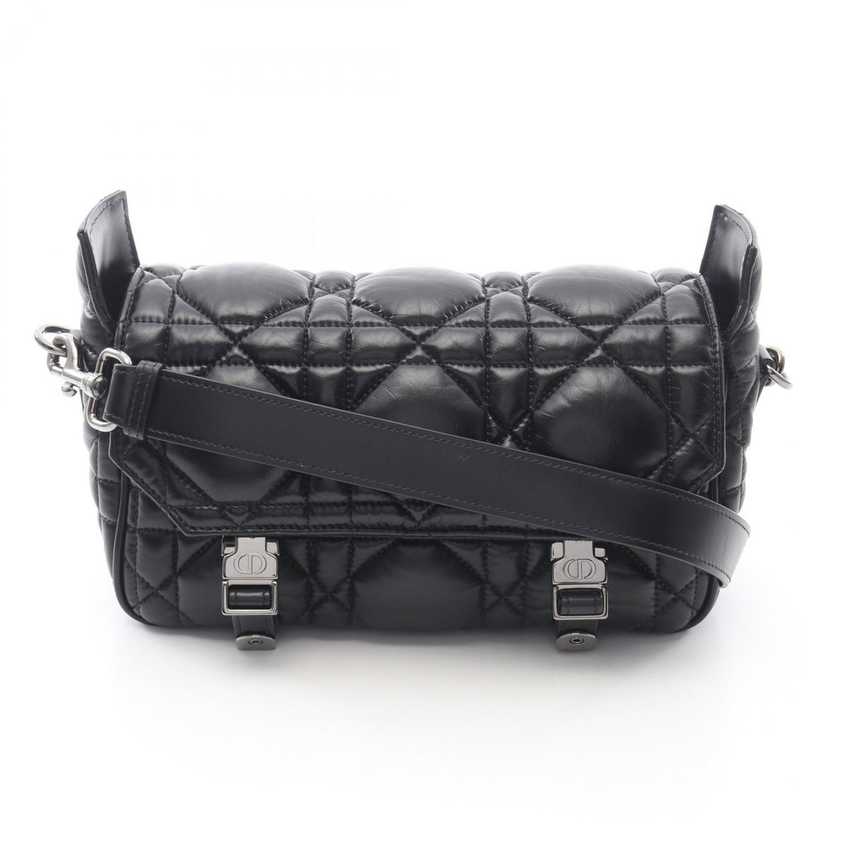 Christian Dior Black Leather Shoulder Bag (Pre-Owned)