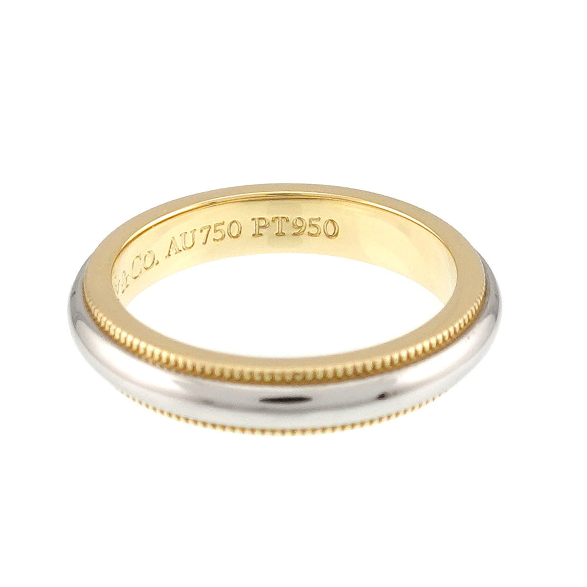 Tiffany Yellow Gold (18K) Platinum 950 Band Ring (Pre-Owned)