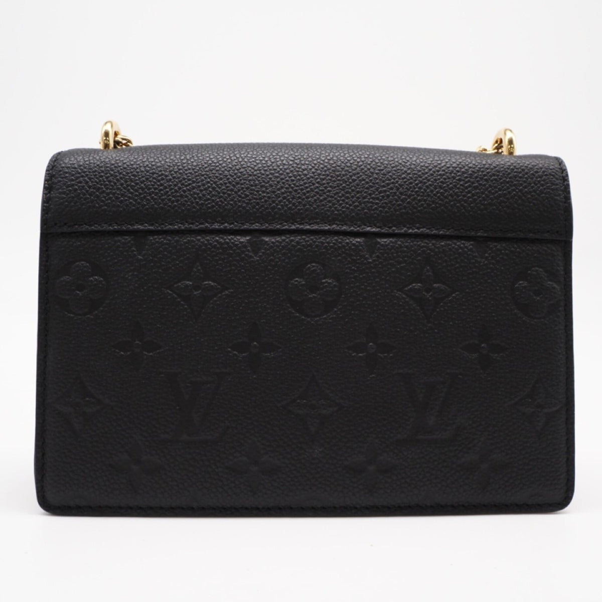 Louis Vuitton Black Leather Chain/Shoulder Wallet (Pre-Owned)