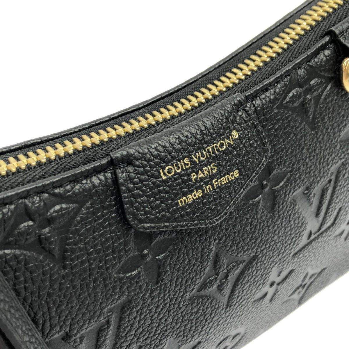 Louis Vuitton Black Leather Handbag Pouch (Pre-Owned)