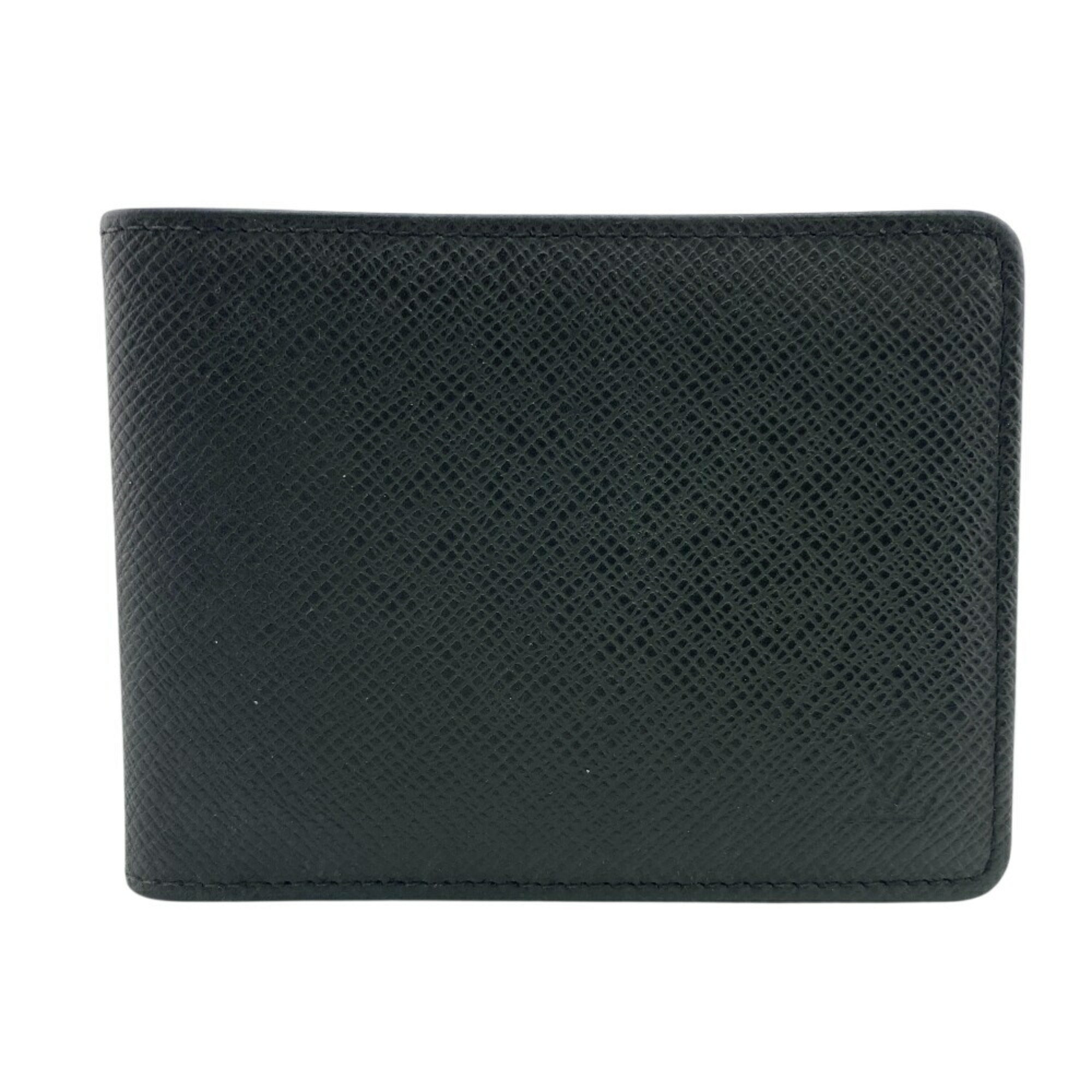 Louis Vuitton Black Leather Wallet (Bi-Fold) (Pre-Owned)