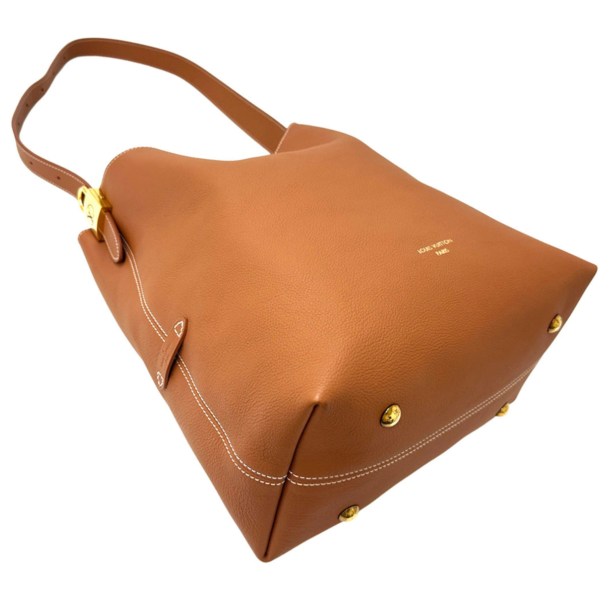 Louis Vuitton Brown Cognac Leather Handbag Shoulder Bag (Pre-Owned)