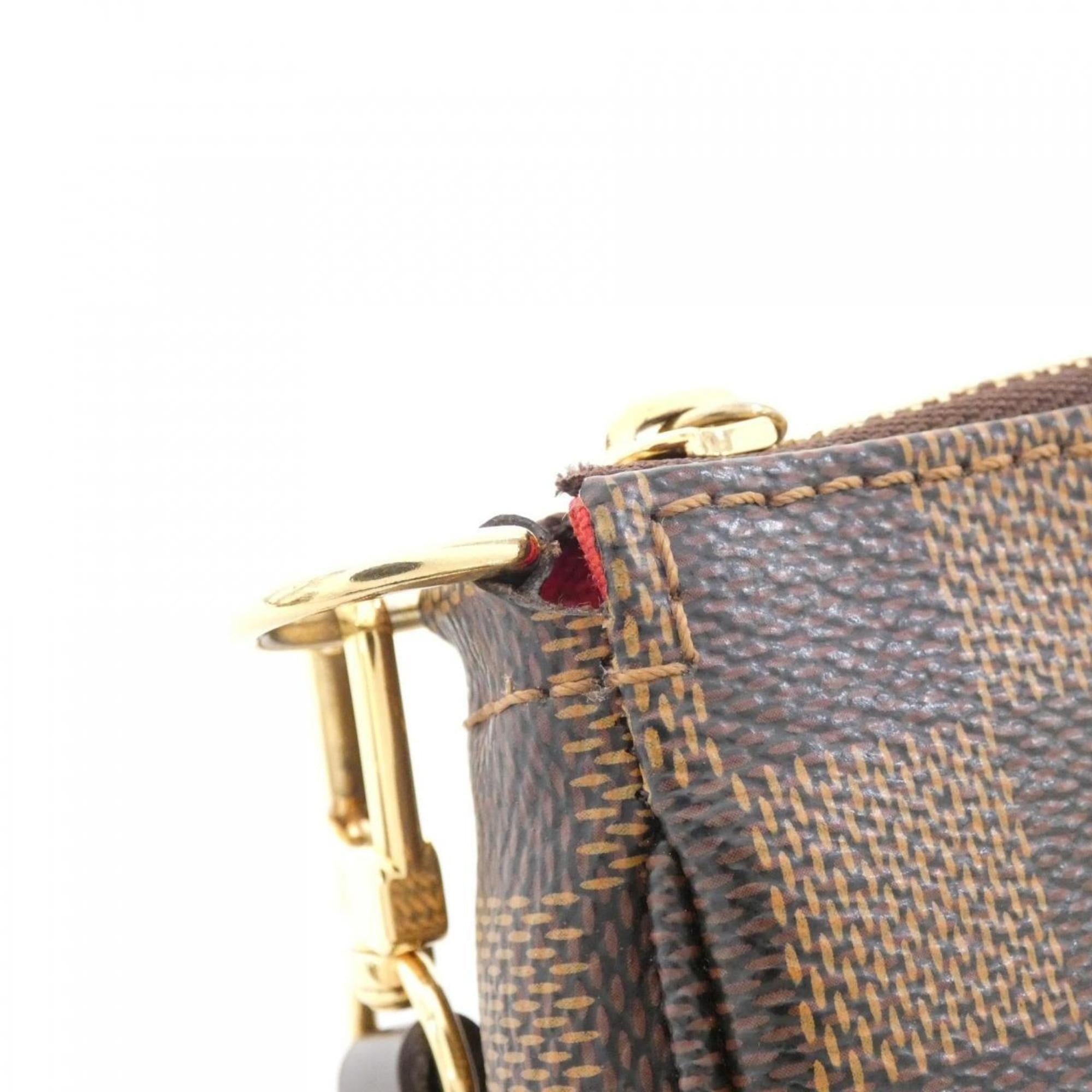 Louis Vuitton Damier Ebene Coated Canvas Pochette Pouch (Pre-Owned)