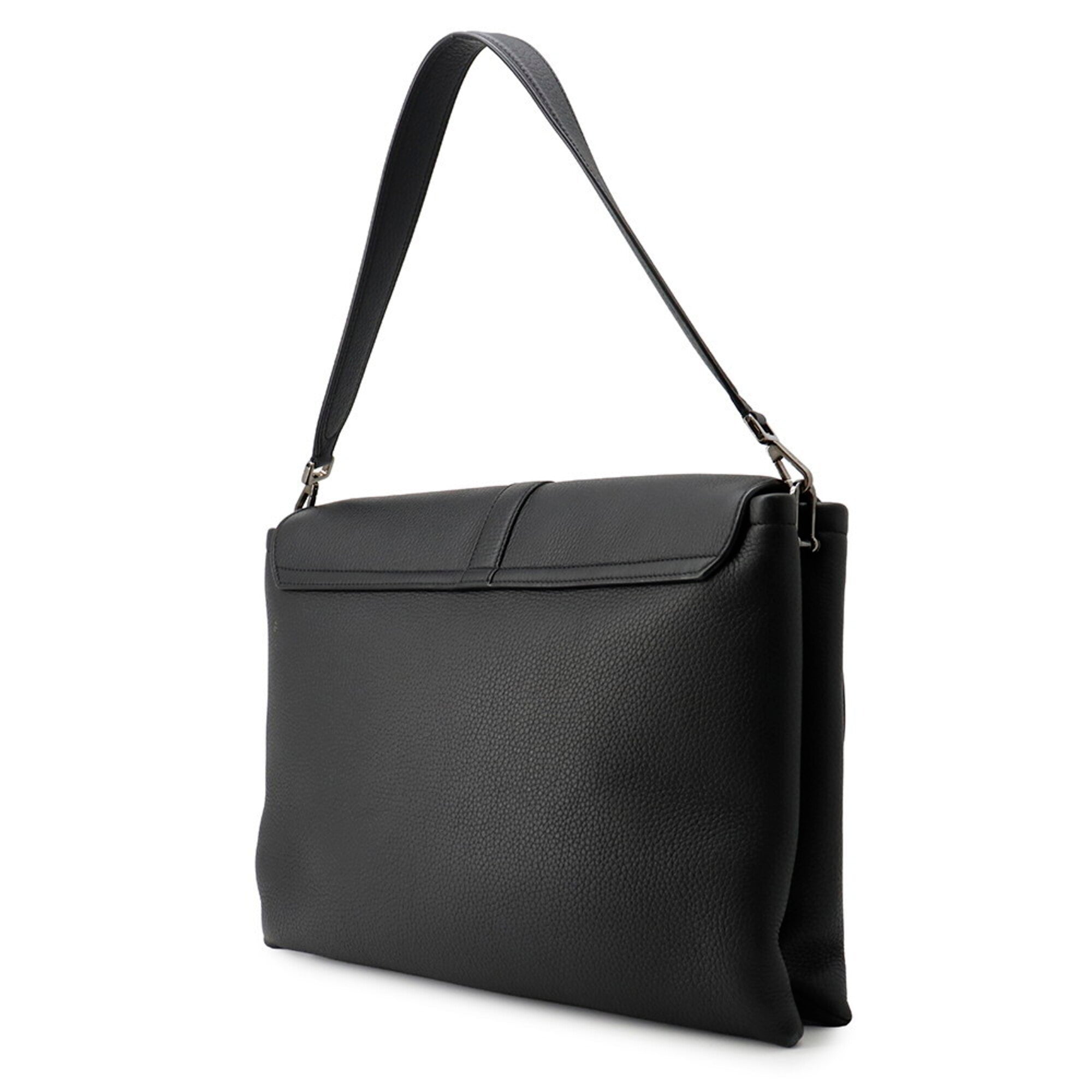 Christian Dior Black Leather Handbag Shoulder Bag (Pre-Owned)