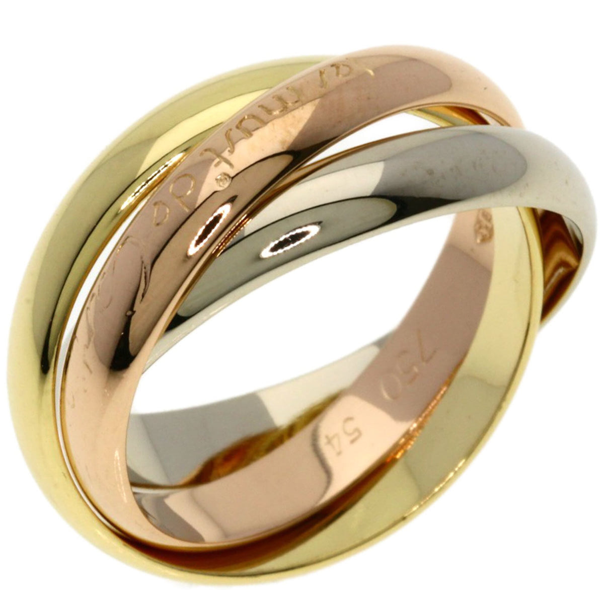 Cartier Yellow Gold (18K) Pink Gold (18K) White Gold (18K) Band Ring (Pre-Owned)