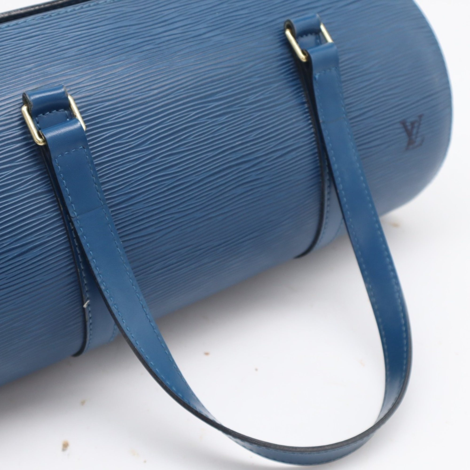 Louis Vuitton Toledo Blue Leather Handbag (Pre-Owned)