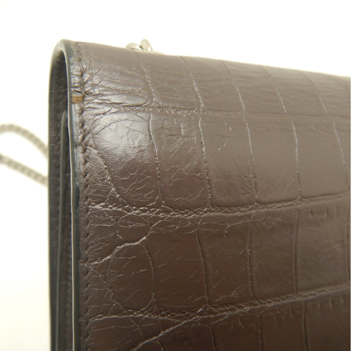 Yves Saint Laurent Brown Leather Shoulder Bag (Pre-Owned)