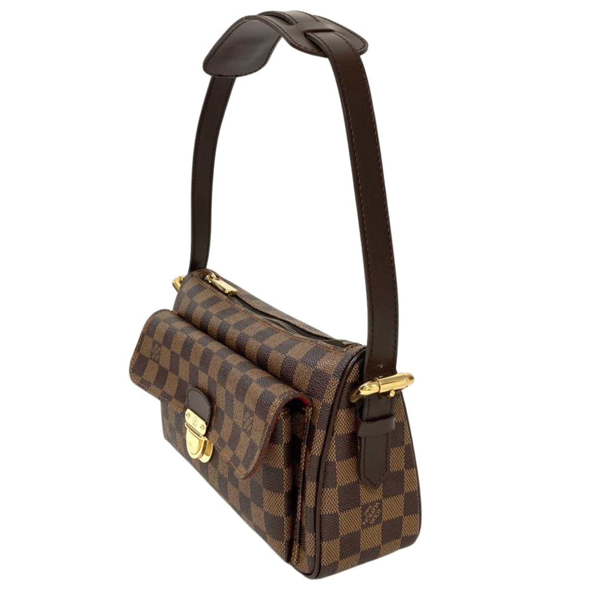 Louis Vuitton Damier Brown Damier Canvas Ebene Damier Canvas Shoulder Bag (Pre-Owned)