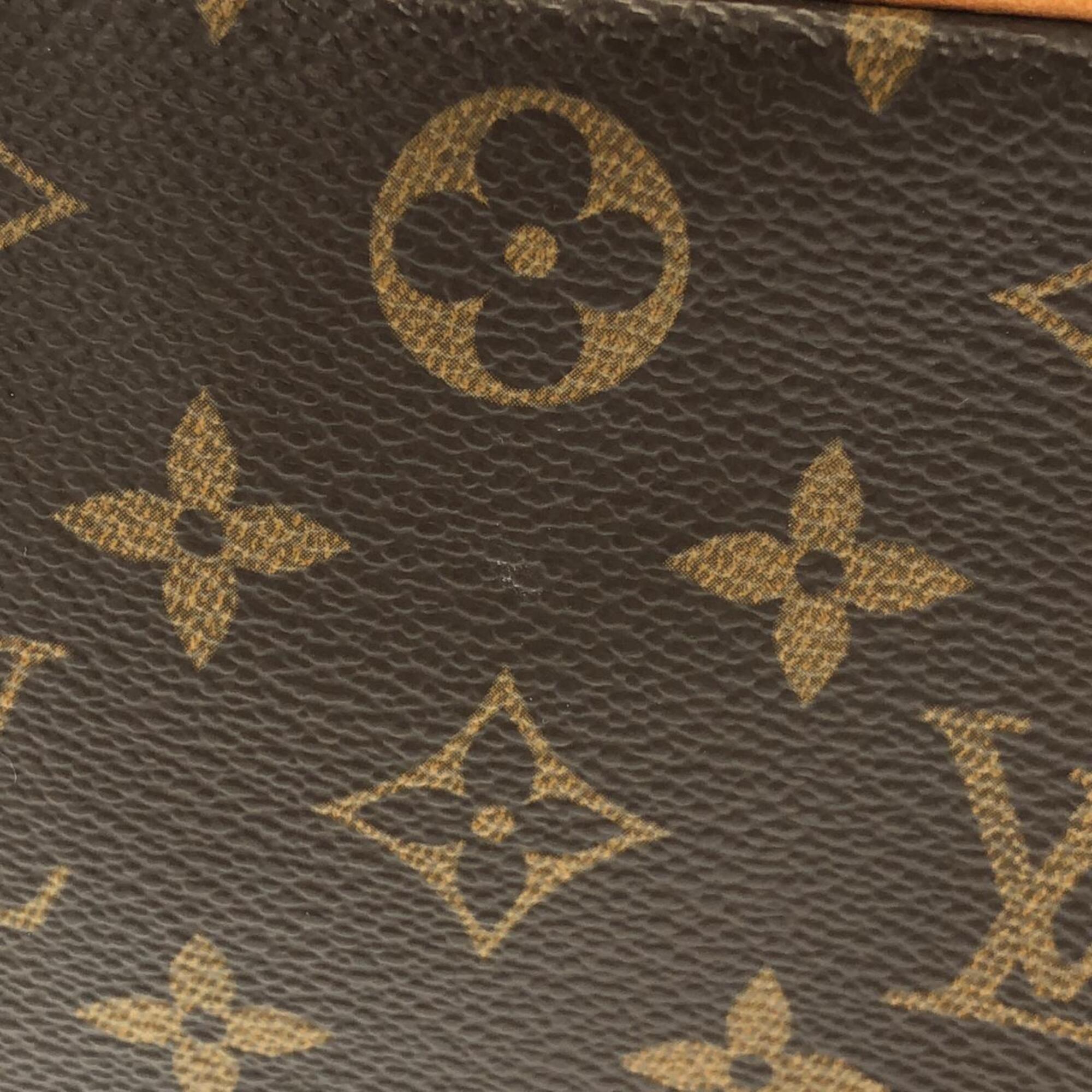 Louis Vuitton Marron Coated Canvas Pochette Shoulder Bag (Pre-Owned)