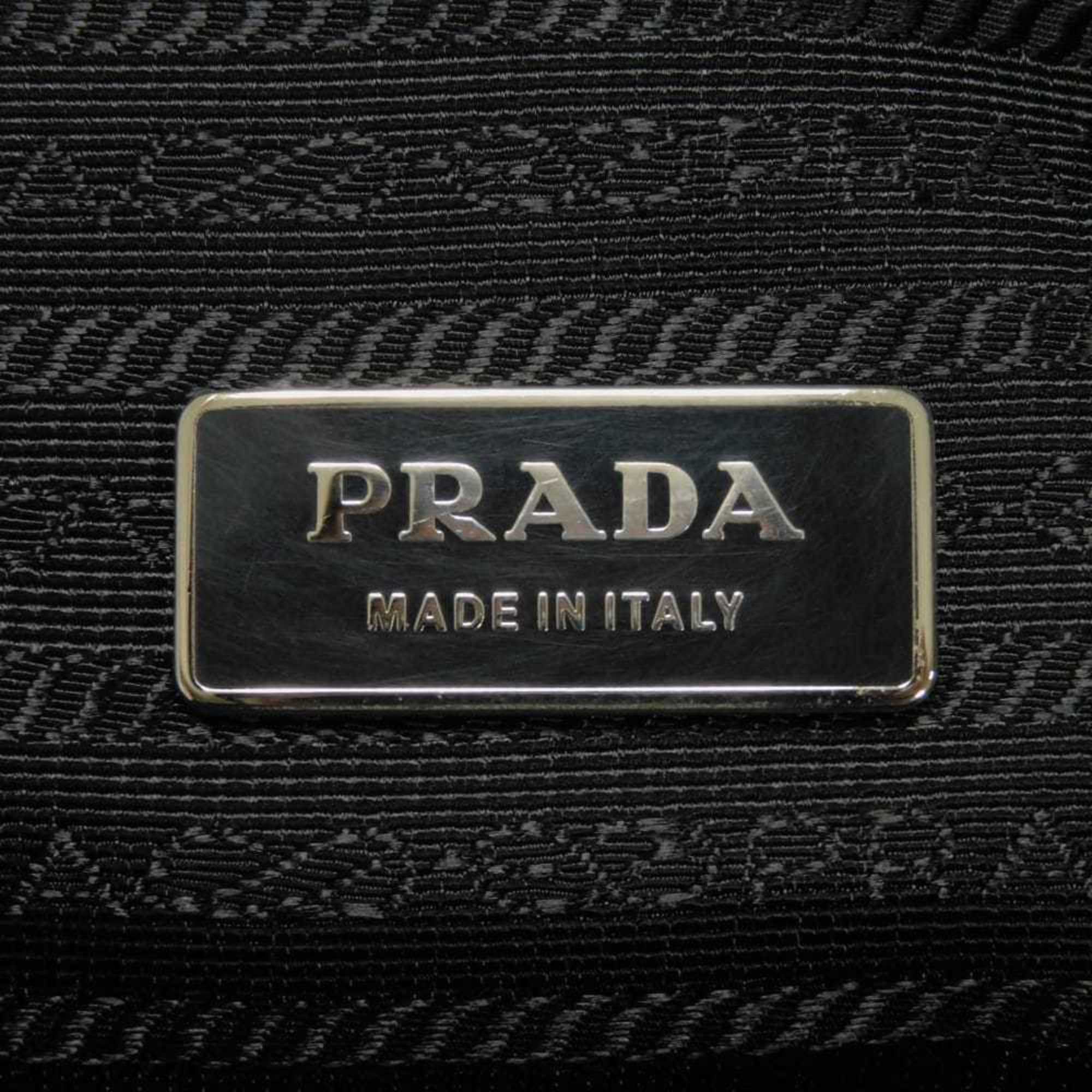 Prada Black Nero Nylon Clutch Bag (Pre-Owned)