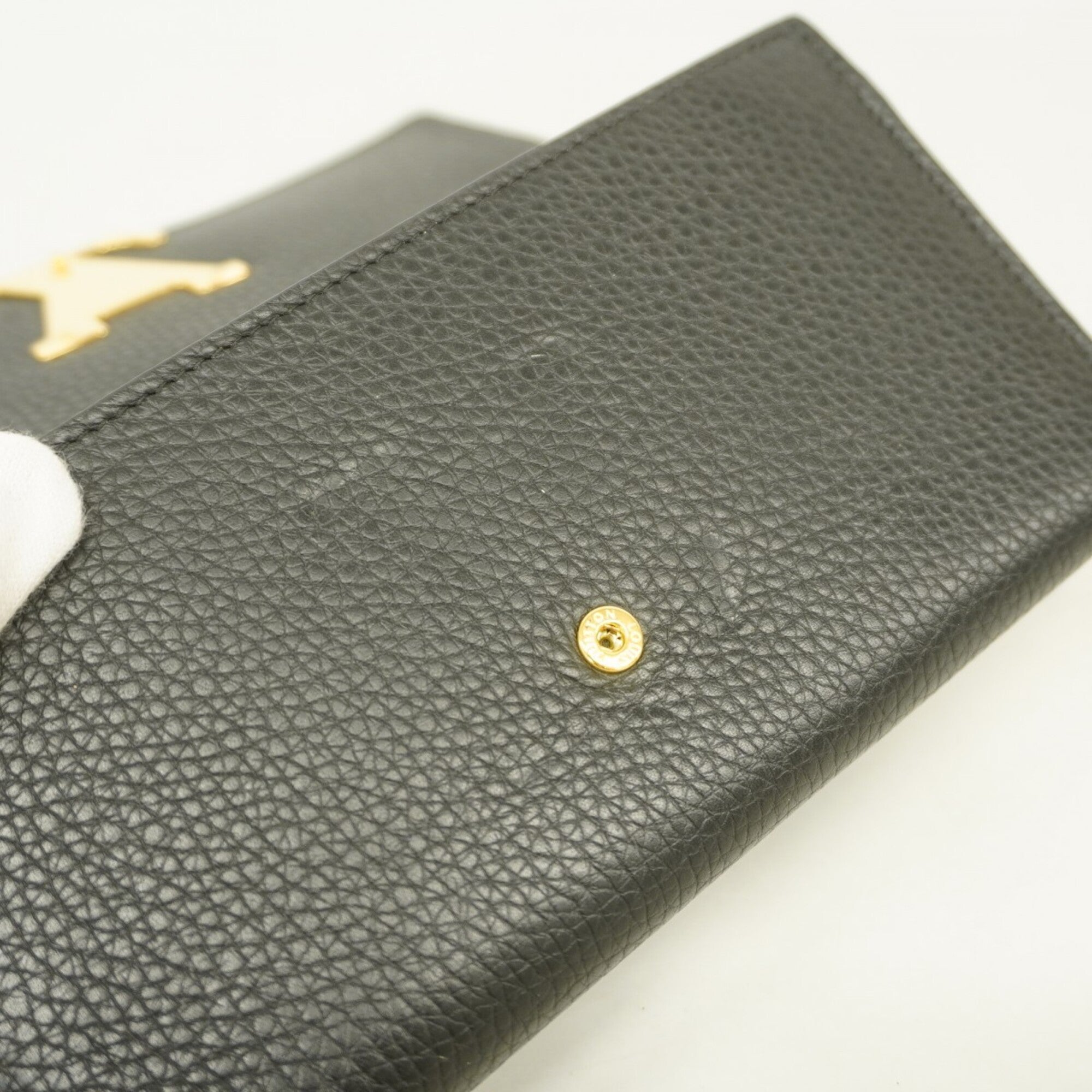 Louis Vuitton Noir Long Wallet (Bi-Fold) (Pre-Owned)
