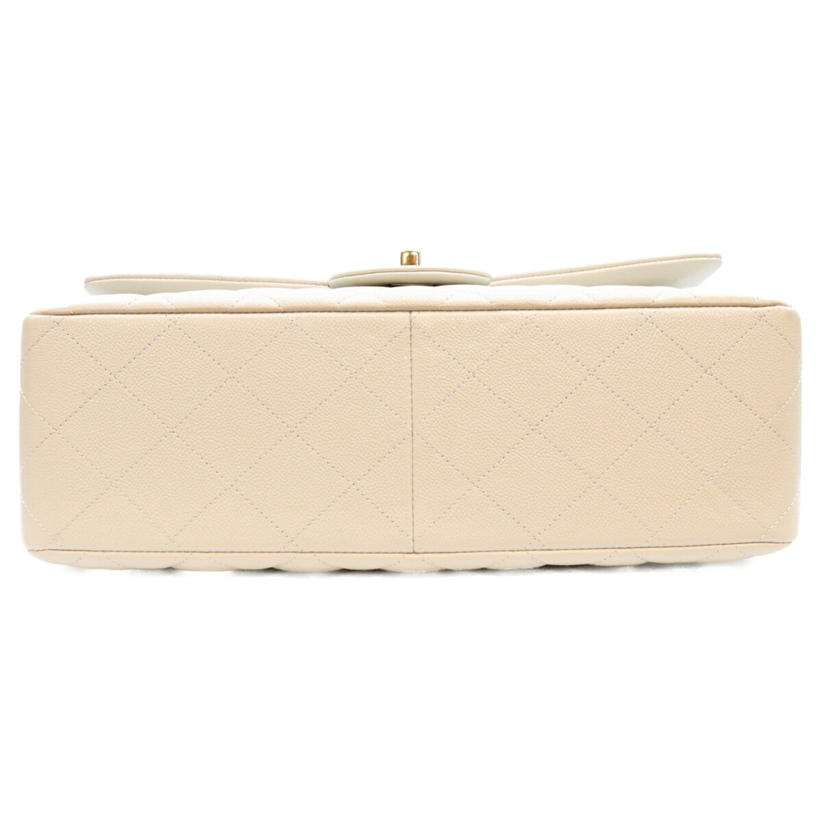 Chanel Gray Grained Calfskin Shoulder Bag (Pre-Owned)