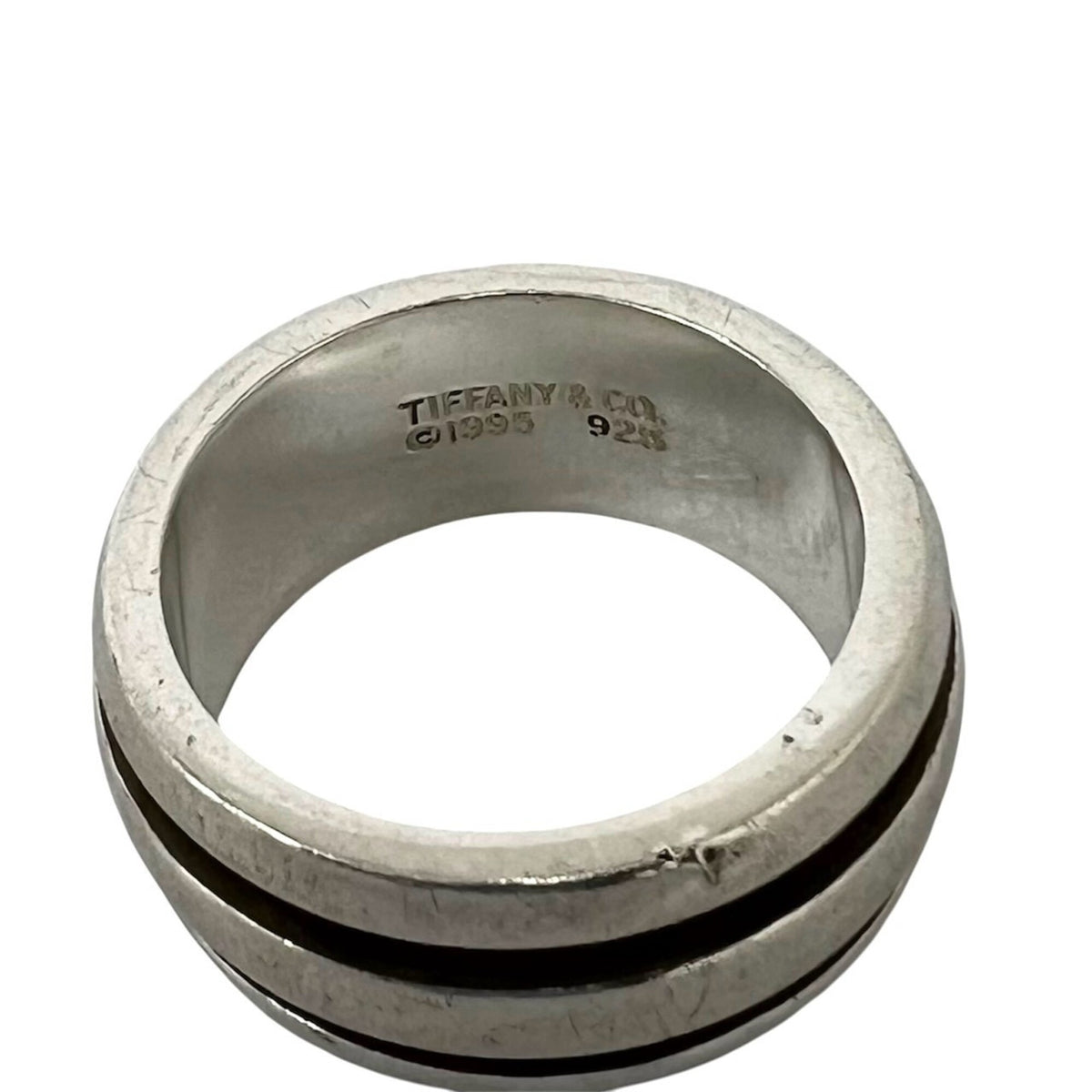 Tiffany Silver Silver 925 Band Ring (Pre-Owned)