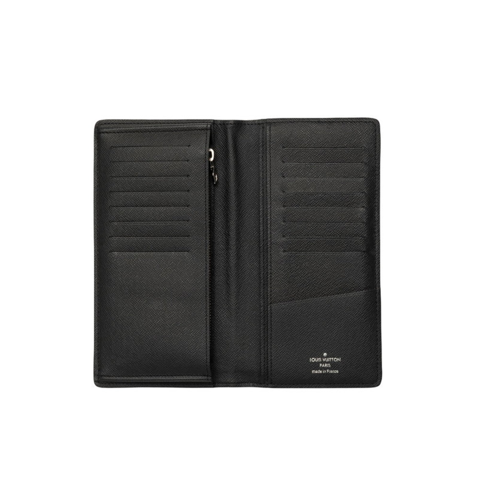 Louis Vuitton Black Pvc Leather Long Wallet (Bi-Fold) (Pre-Owned)