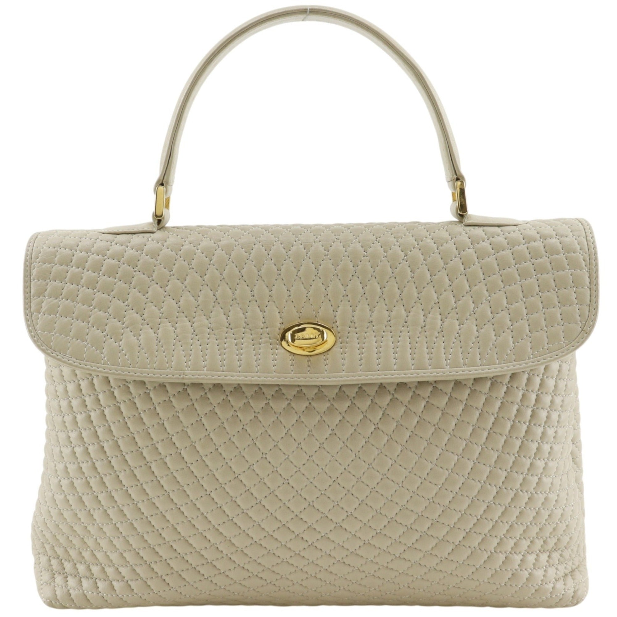 Bally Beige Leather Handbag (Pre-Owned)