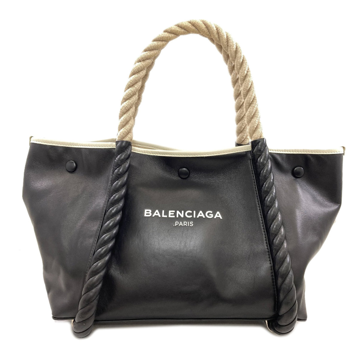Balenciaga Black Leather Tote Bag (Pre-Owned)
