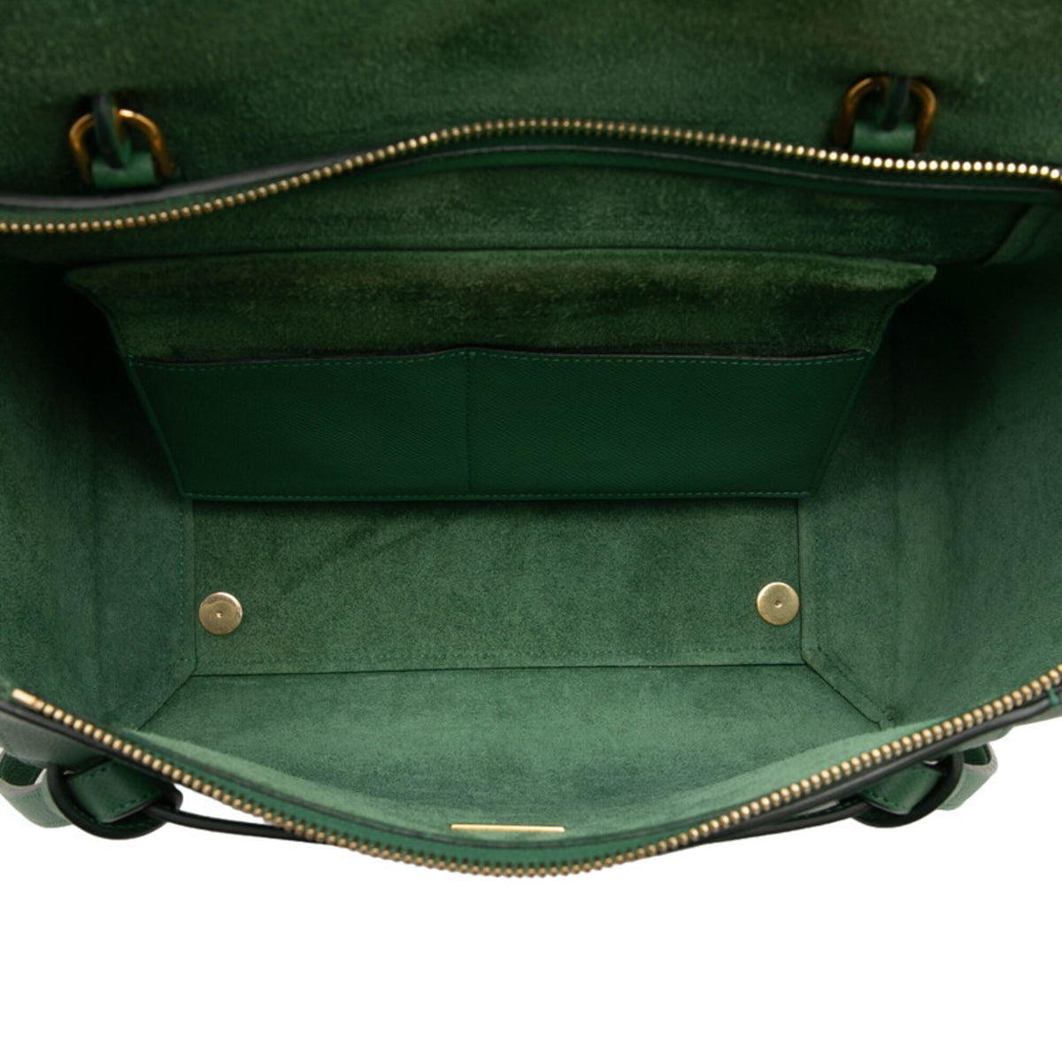 Celine Green Leather Handbag Shoulder Bag (Pre-Owned)