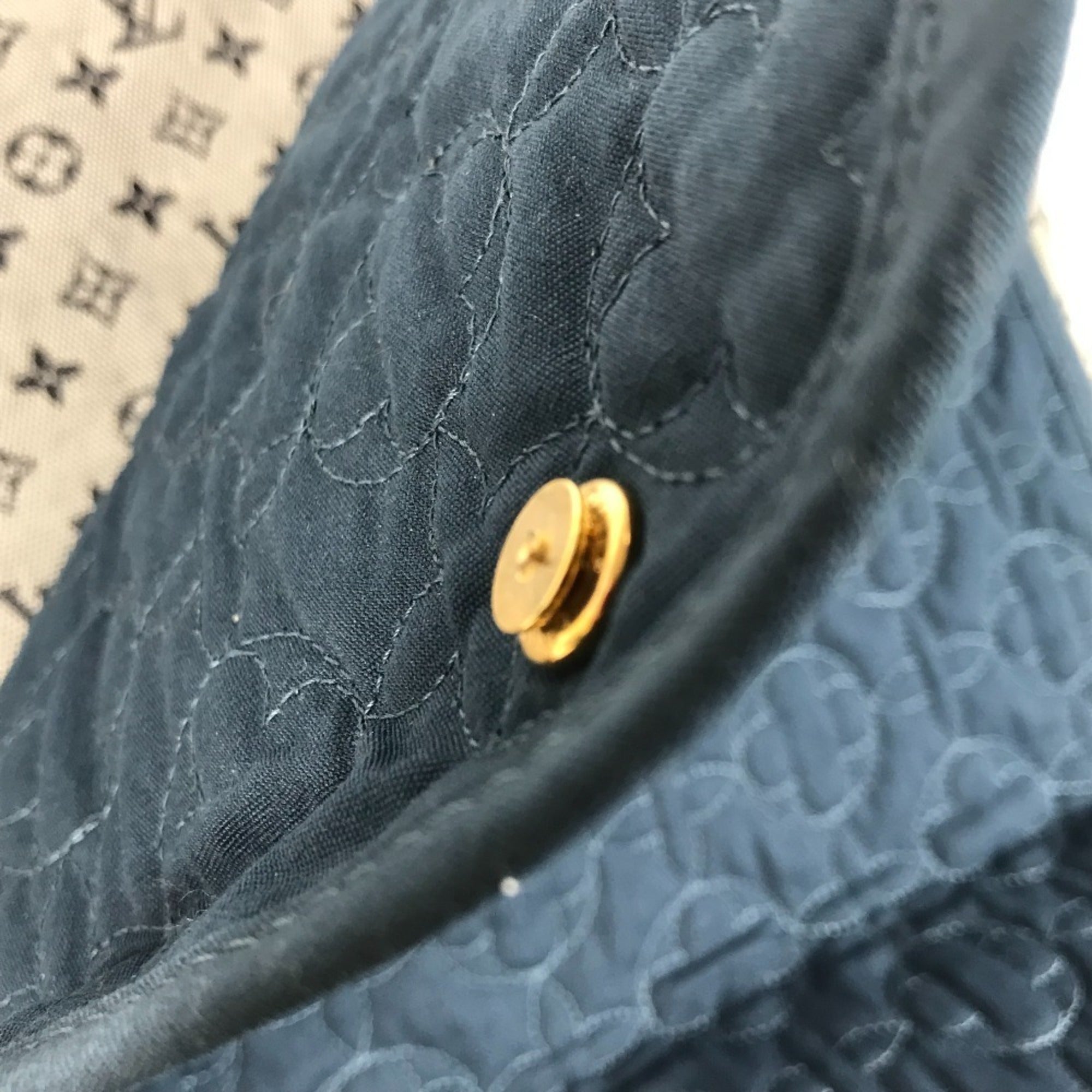 Louis Vuitton Navy Monogram Mini Messenger Bag Shoulder Bag (Pre-Owned)