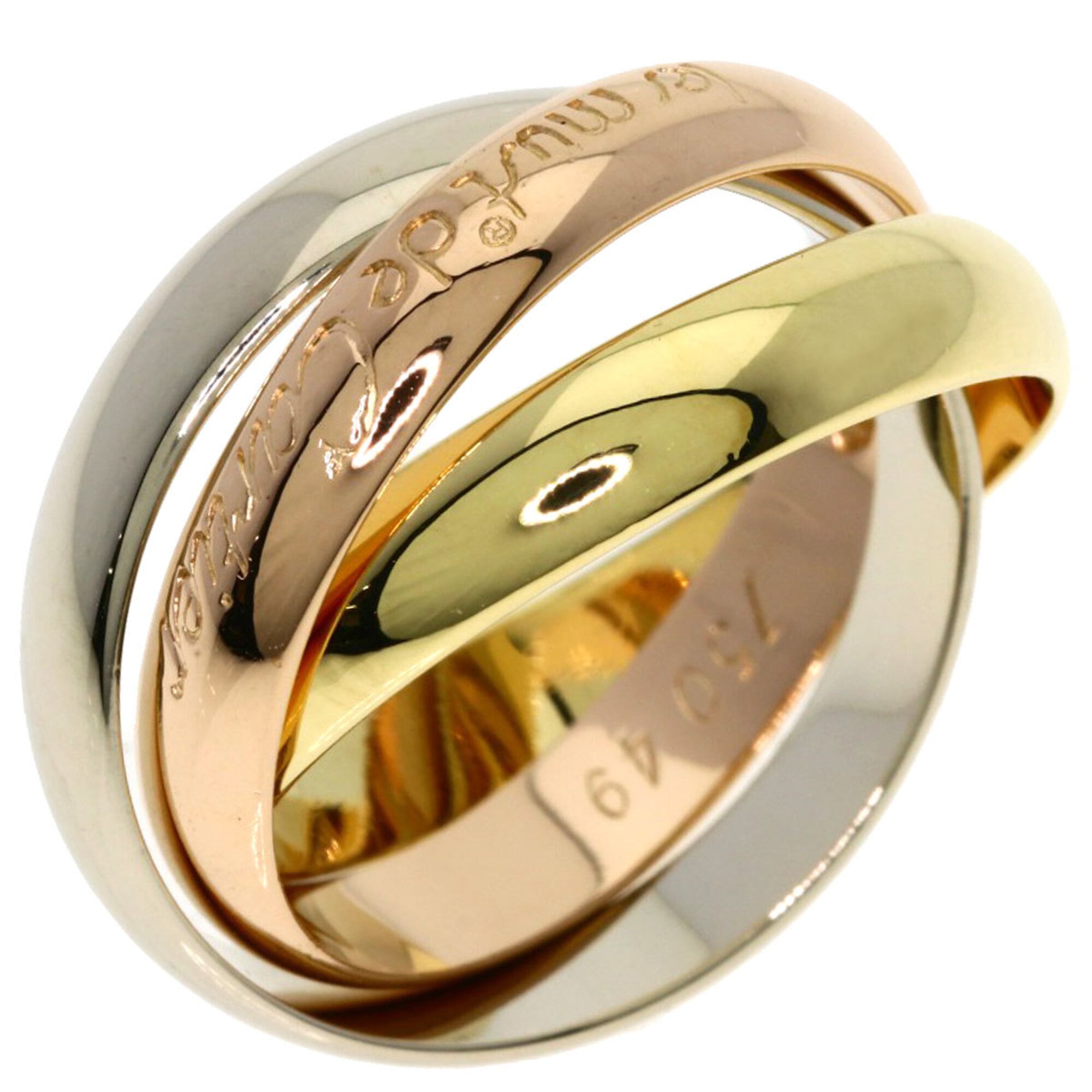 Cartier Yellow Gold (18K) Pink Gold (18K) White Gold (18K) Band Ring (Pre-Owned)