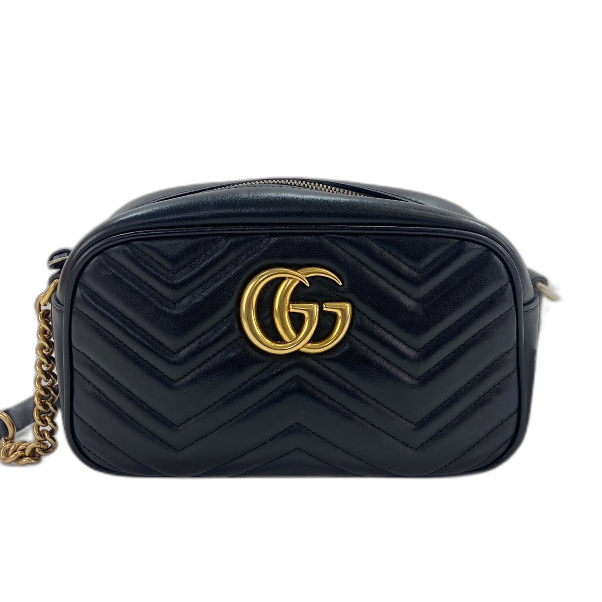 Gucci Gg Marmont Black Shoulder Bag (Pre-Owned)