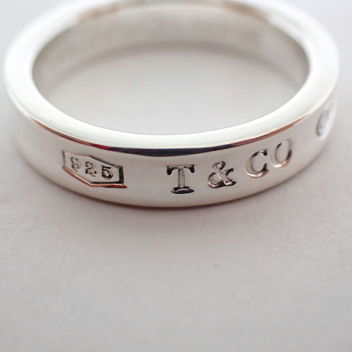 Tiffany Sterling Silver 925 Band Ring (Pre-Owned)
