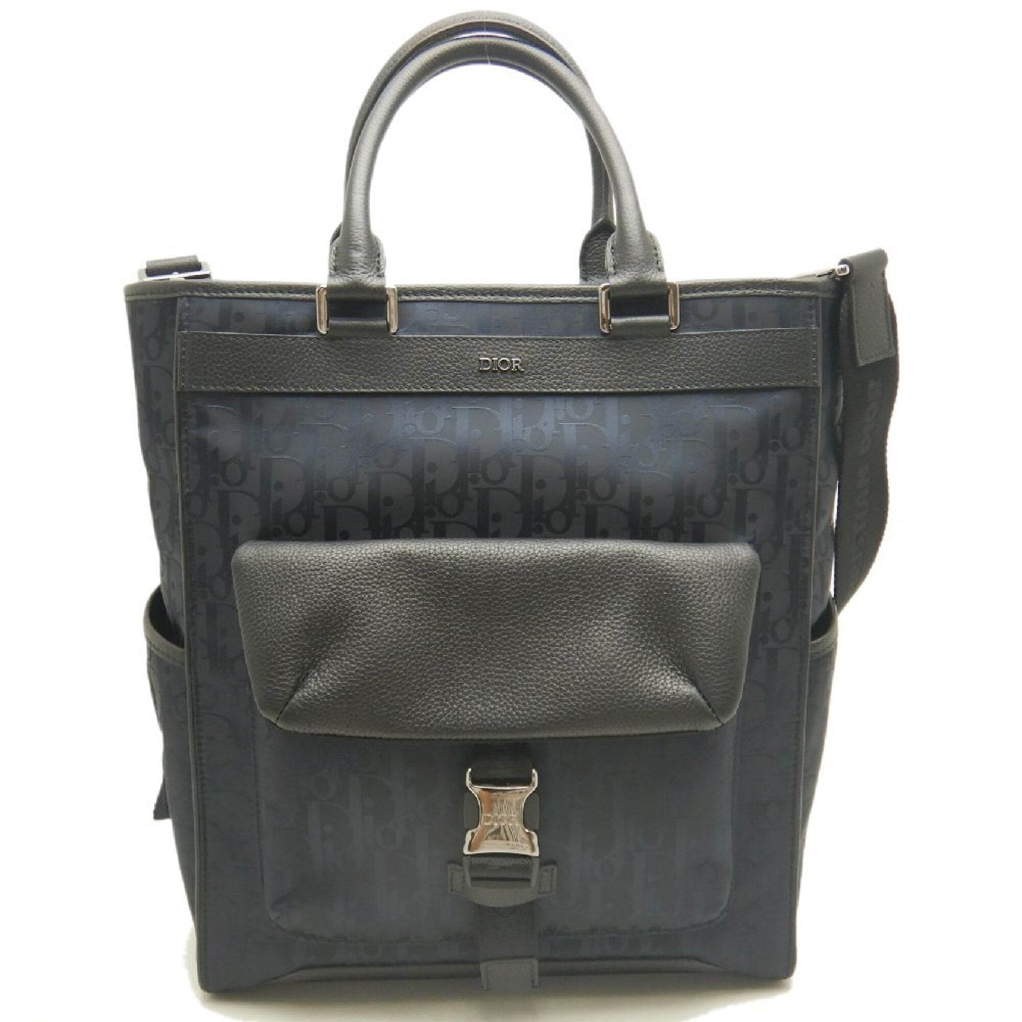 Christian Dior Navy Nylon Tote Bag (Pre-Owned)