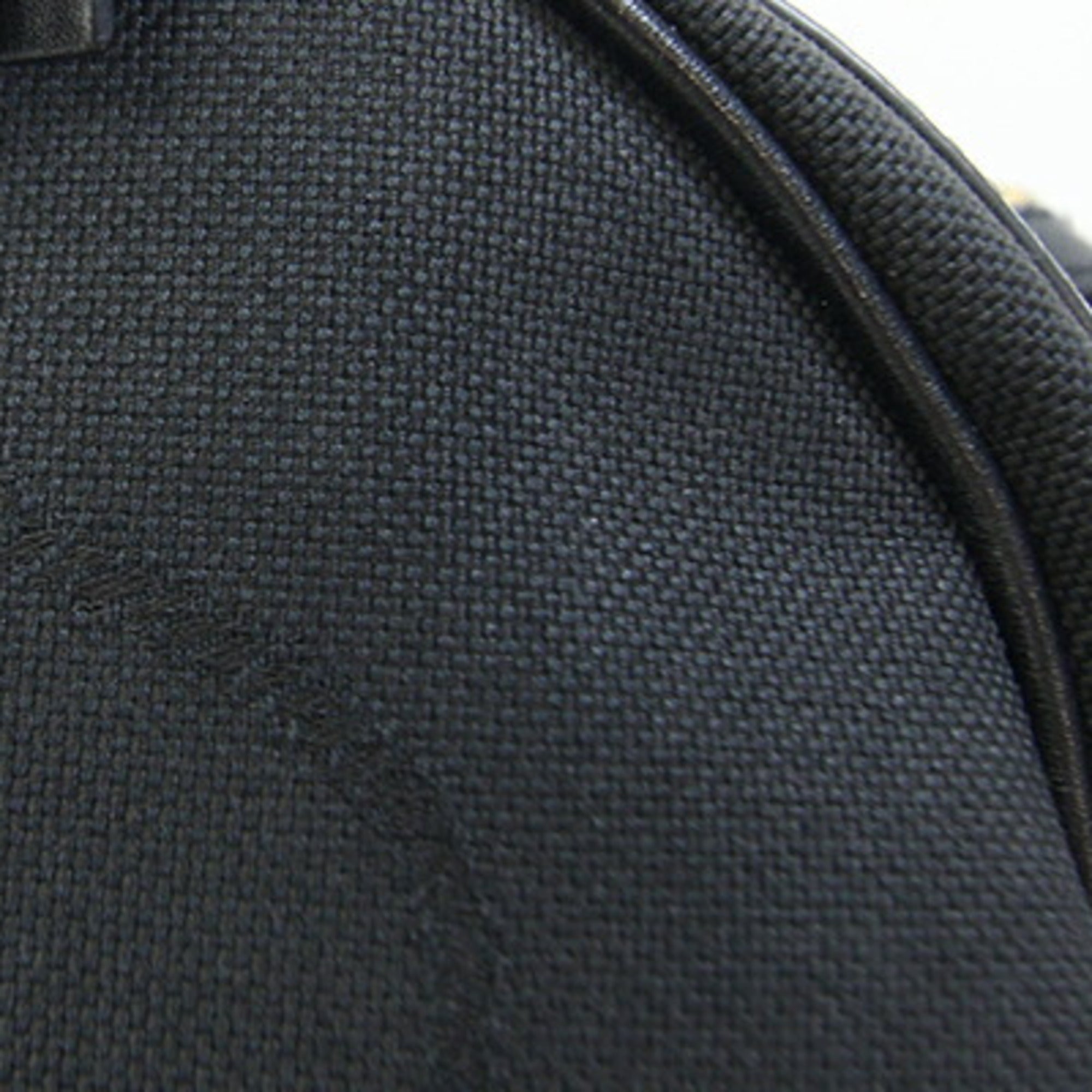 Prada Black Canvas Leather Shoulder Bag (Pre-Owned)