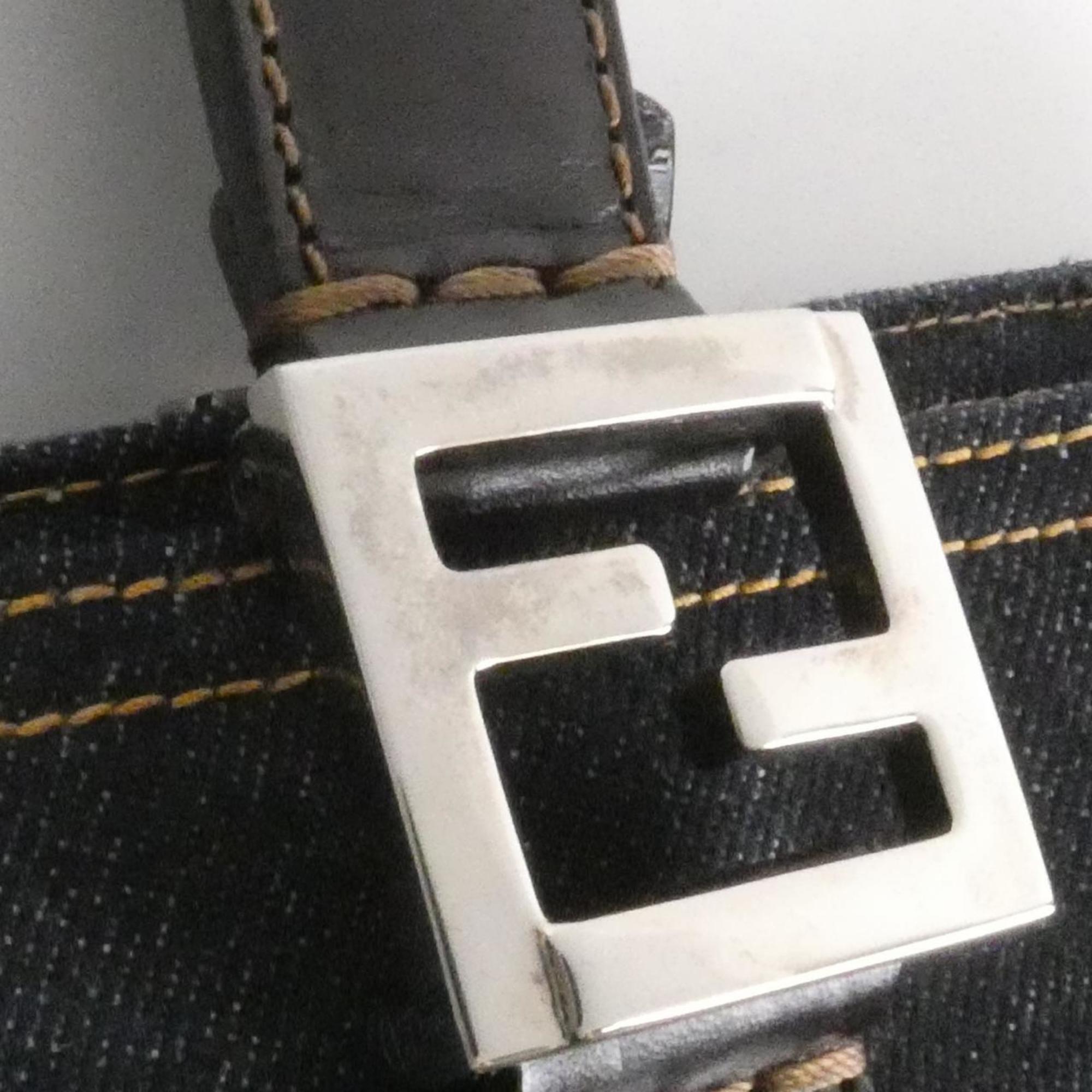 Fendi Blue Denim Handbag (Pre-Owned)