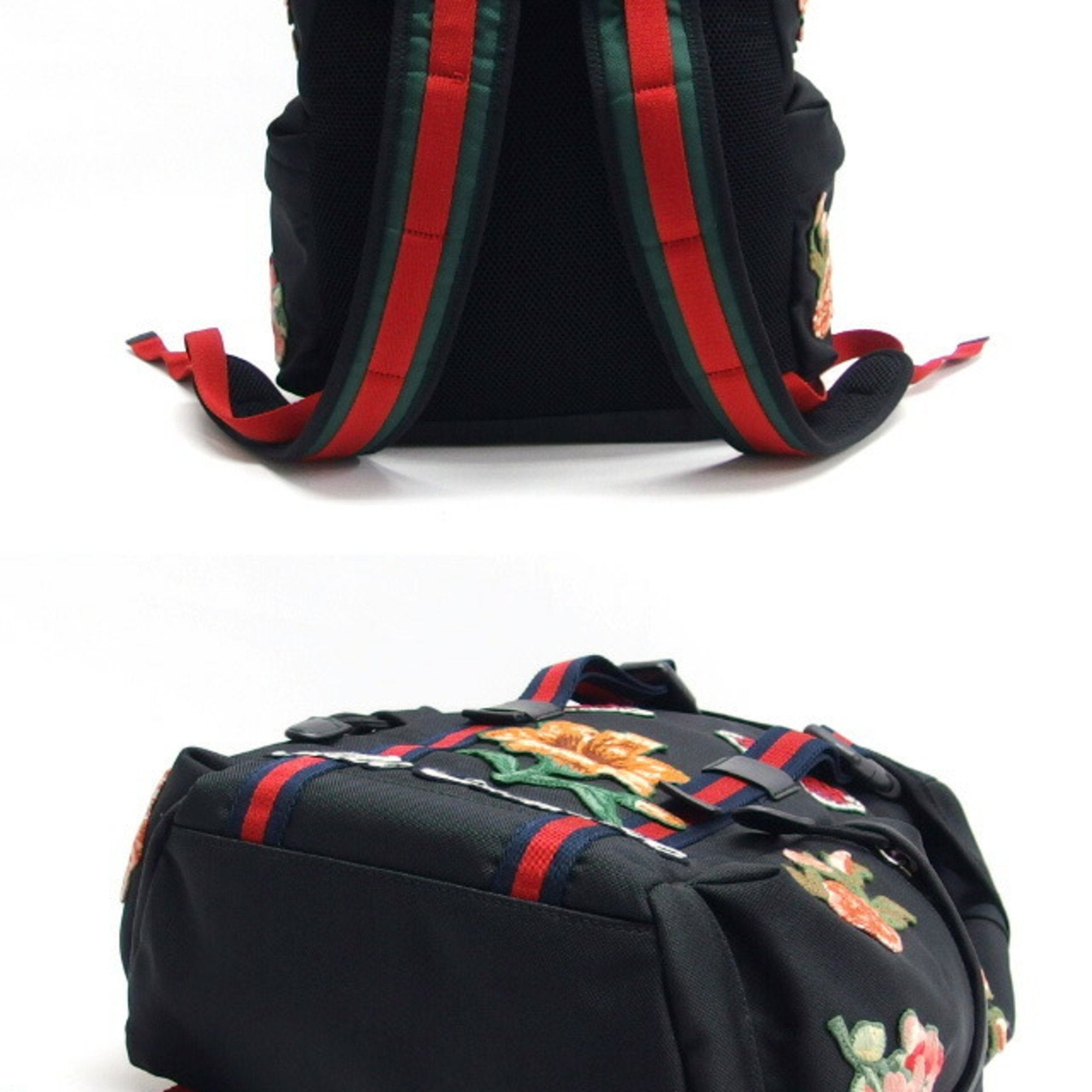 Gucci Black Canvas Backpack (Pre-Owned)
