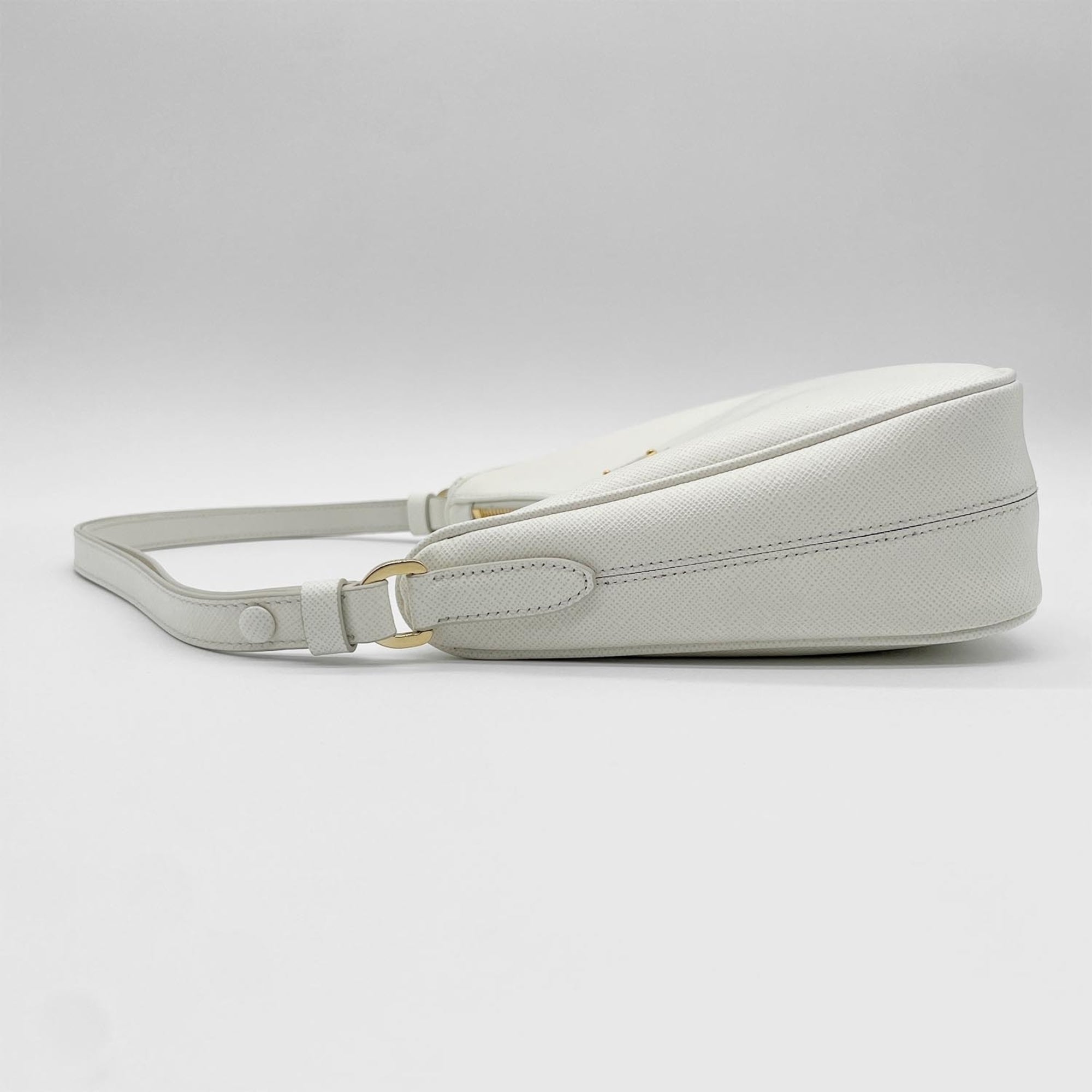 Prada White Leather Handbag (Pre-Owned)