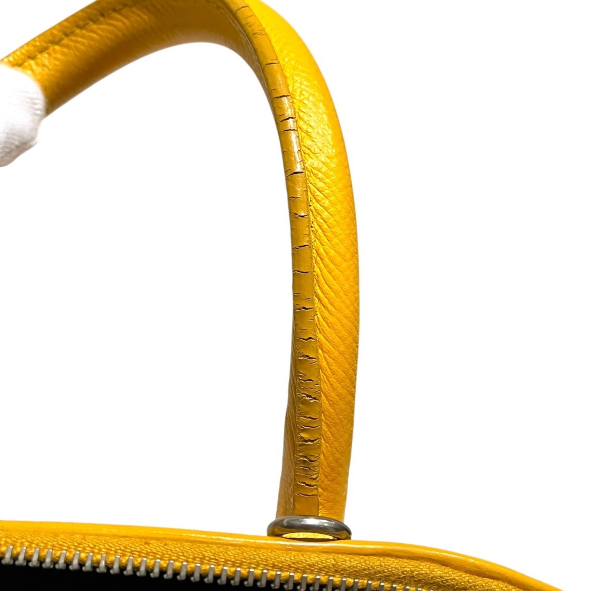 Balenciaga Yellow Leather Handbag (Pre-Owned)
