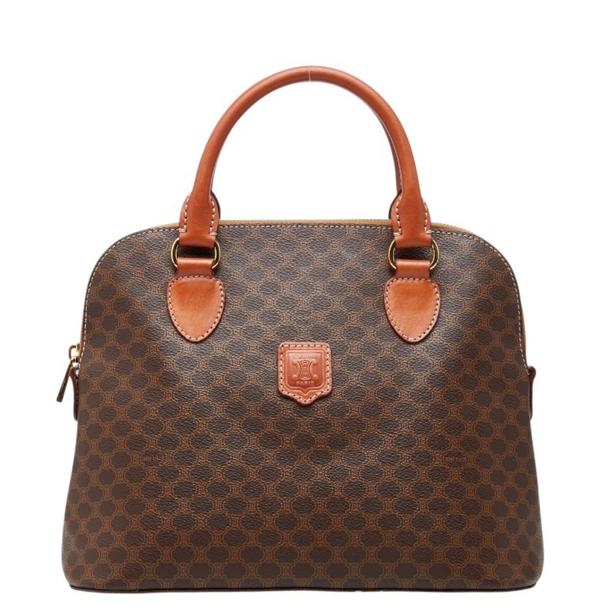 Celine Brown Pvc Leather Handbag (Pre-Owned)