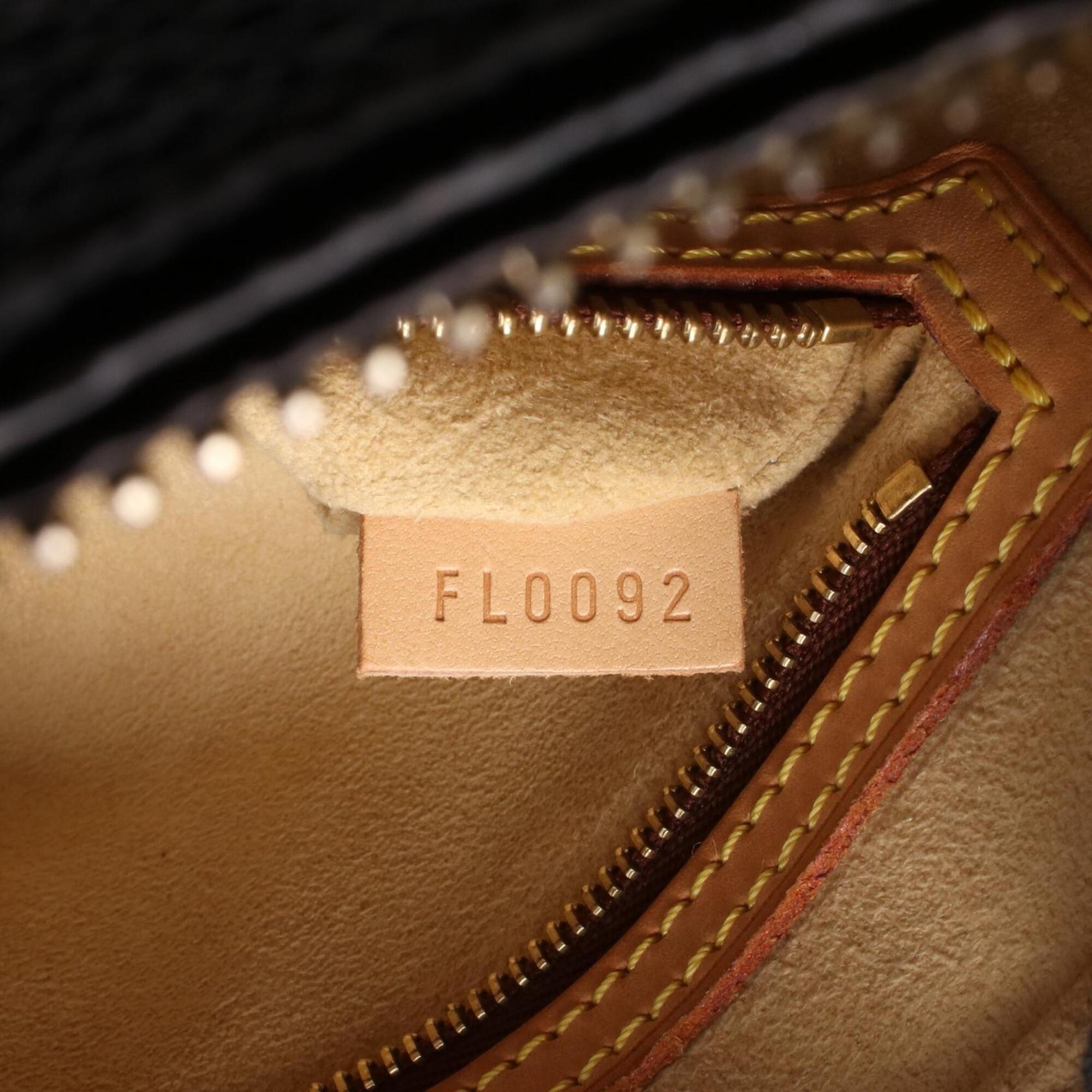 Louis Vuitton Brown Coated Canvas Leather Handbag Shoulder Bag (Pre-Owned)