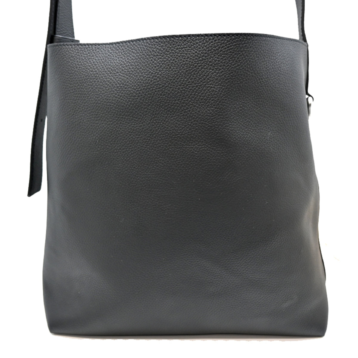 Louis Vuitton Black Noir Leather Pouch Tote Bag (Pre-Owned)