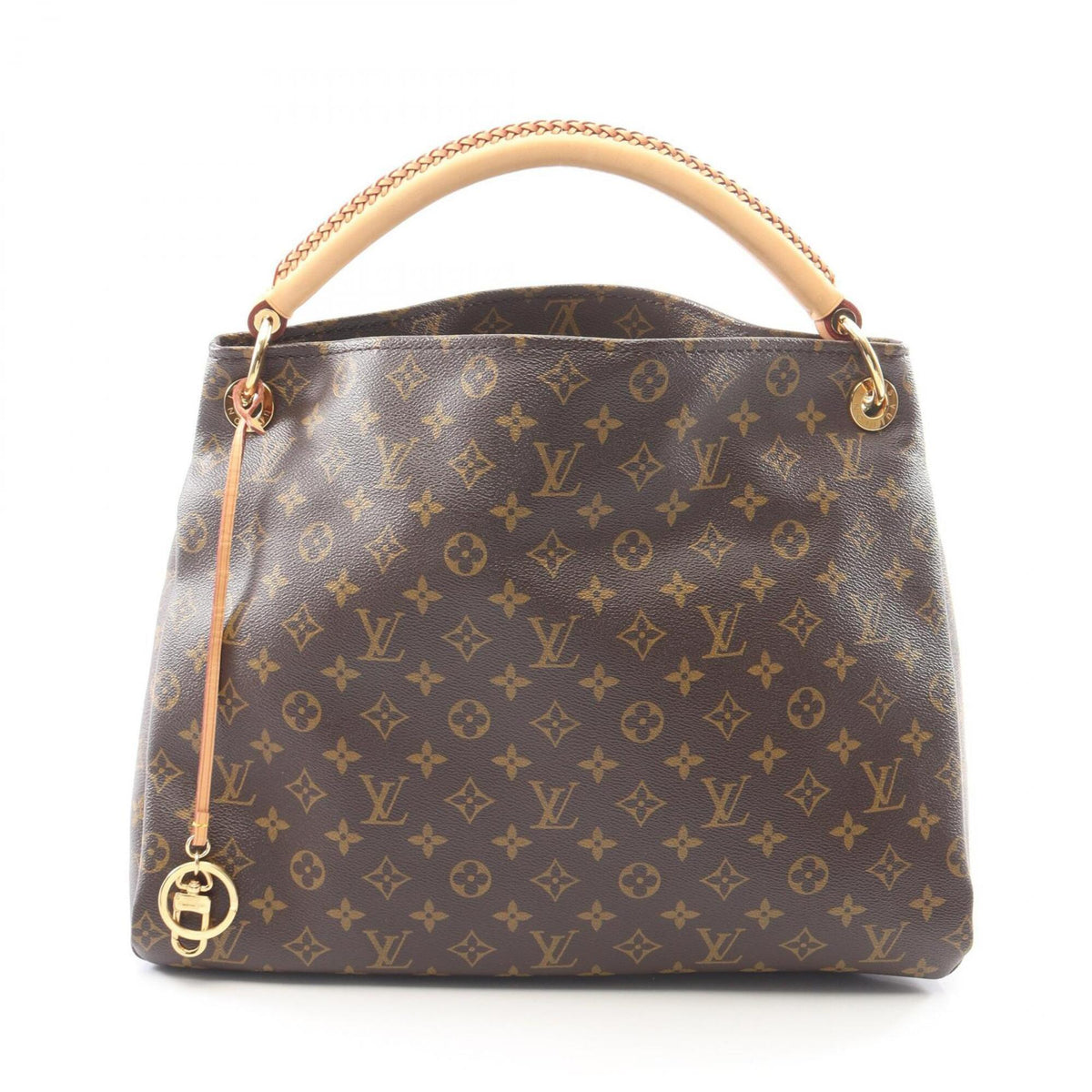 Louis Vuitton Brown Monogram Coated Canvas Leather Handbag Shoulder Bag (Pre-Owned)